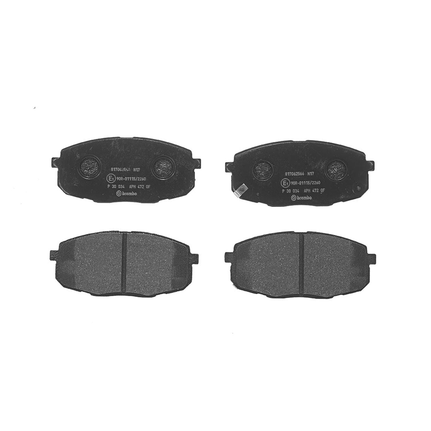 PRIME Low-Met Front Disc Brake Pad Set - P30034_01