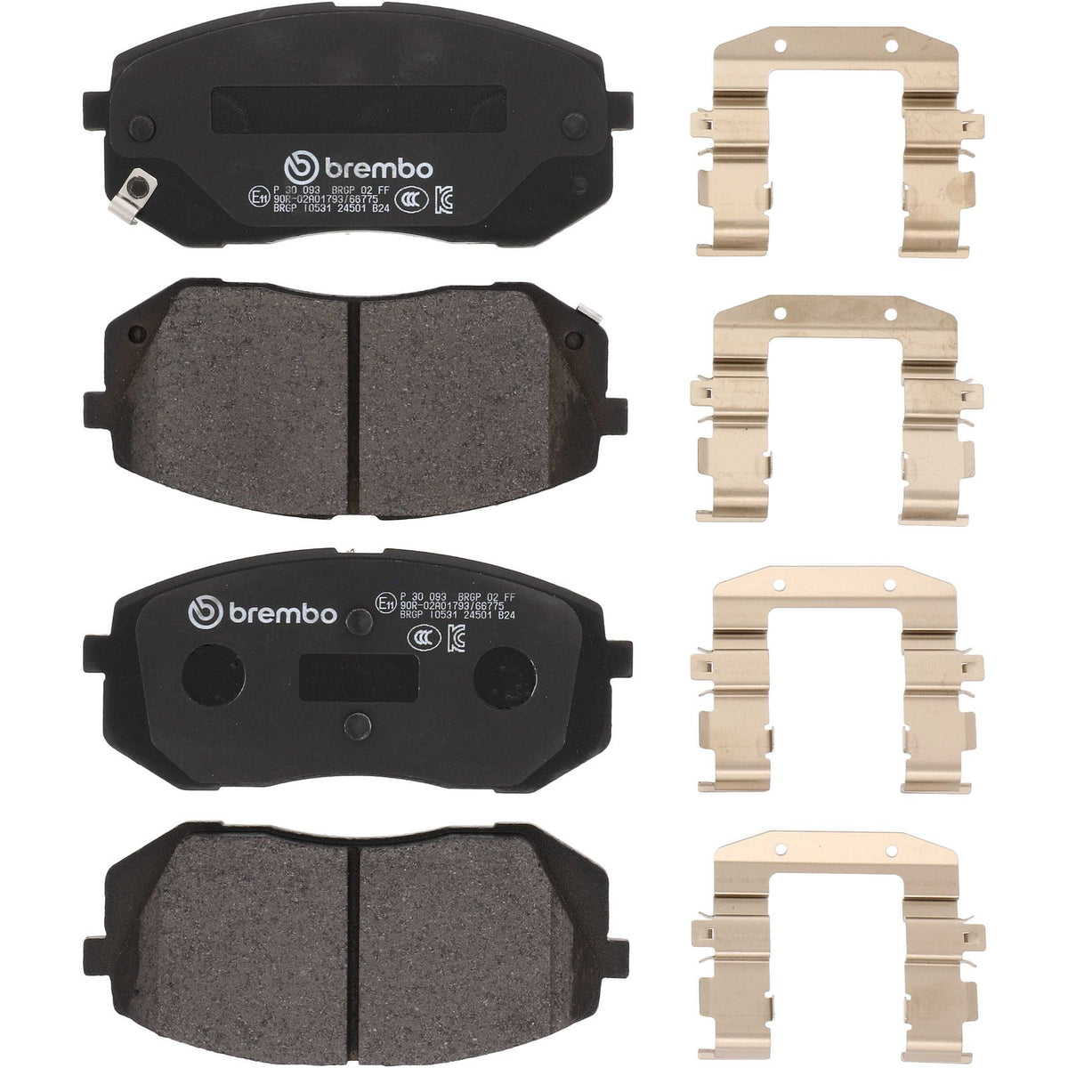 PRIME Low-Met Front Disc Brake Pad Set - P30093_02