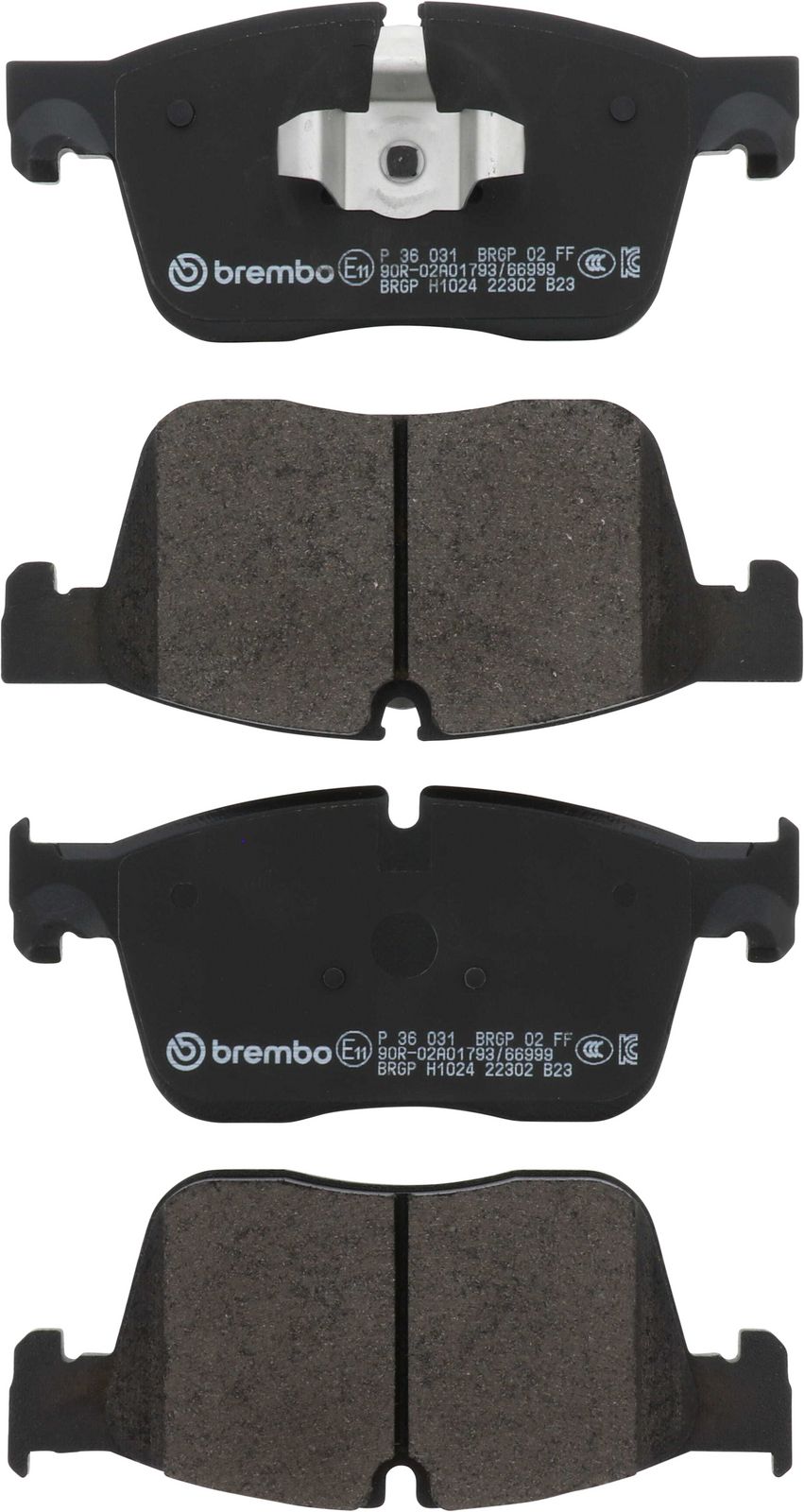 PRIME Low-Met Front Disc Brake Pad Set - P36031_01