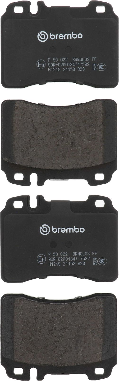 PRIME Low-Met Front Disc Brake Pad Set - P50022_01