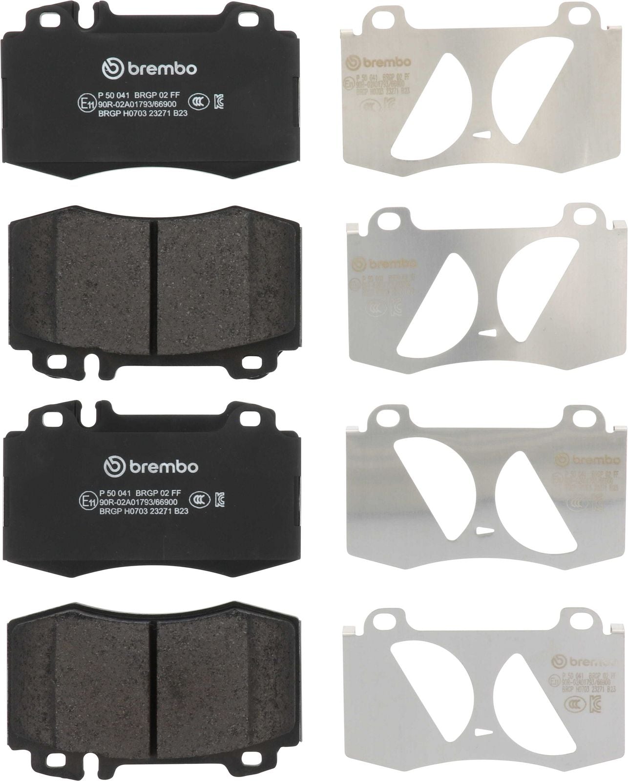 PRIME Low-Met Front Disc Brake Pad Set - P50041_01