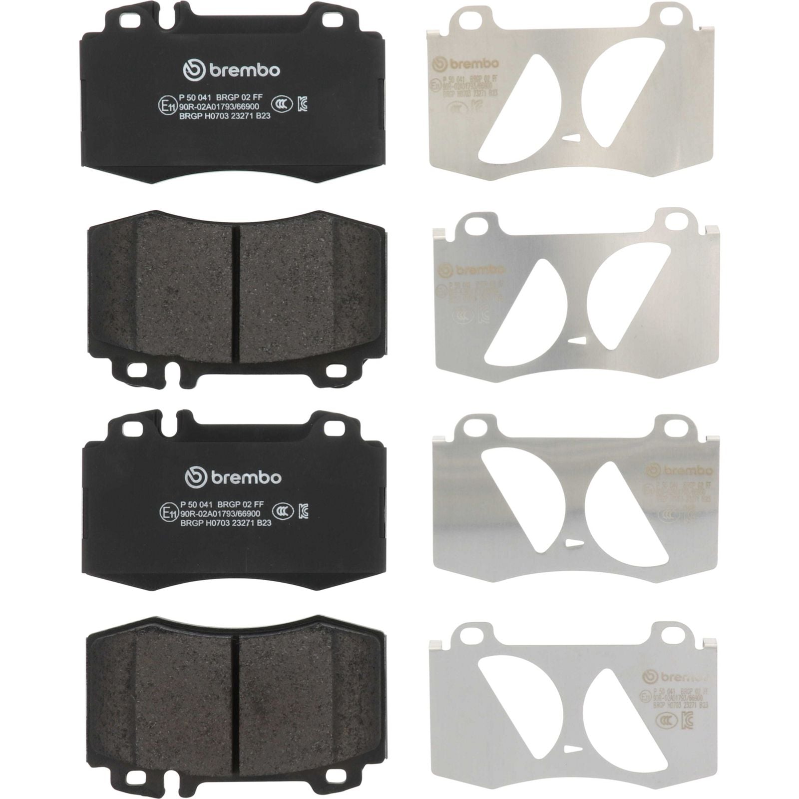 PRIME Low-Met Front Disc Brake Pad Set - P50041_04