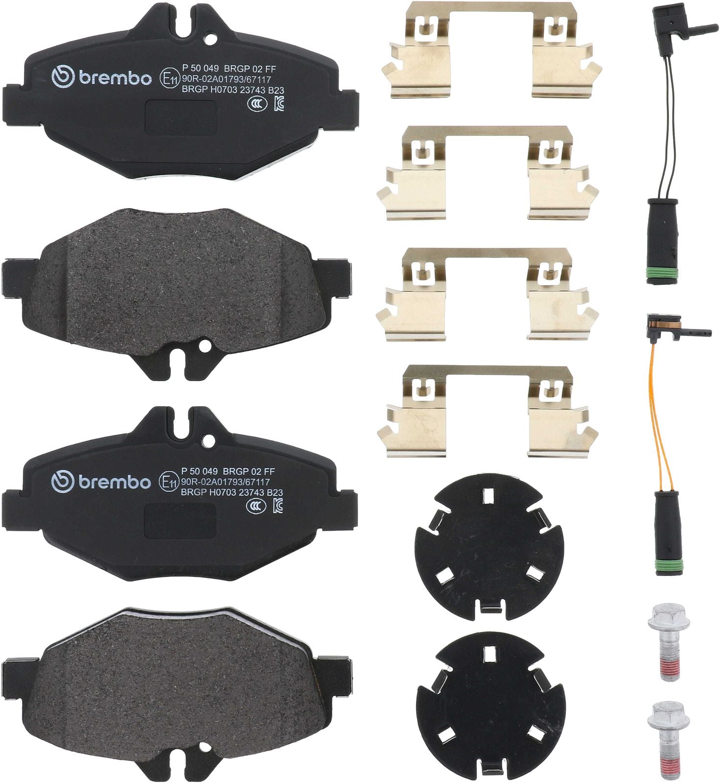 PRIME Low-Met Front Disc Brake Pad Set - P50049_01