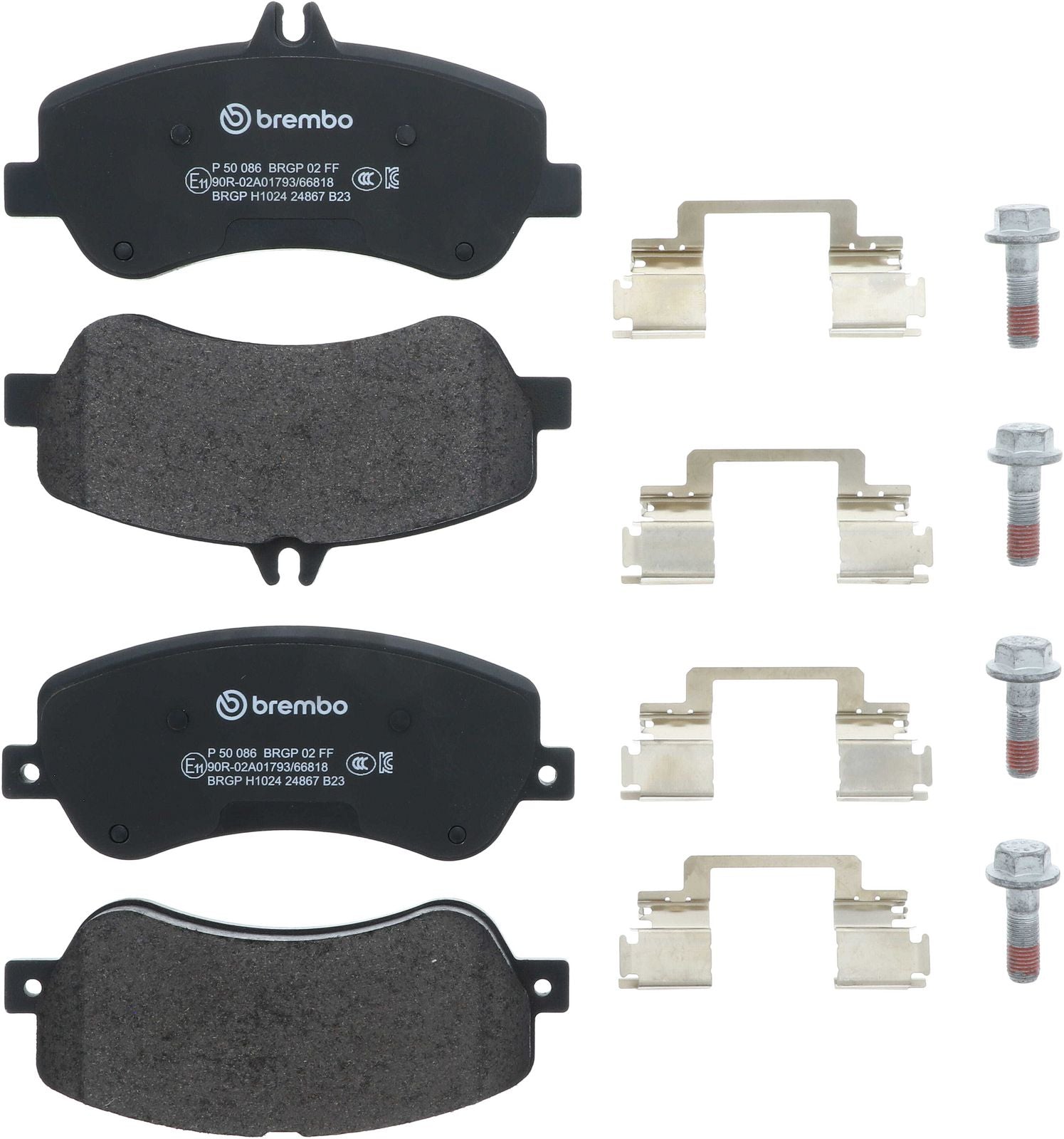 PRIME Low-Met Front Disc Brake Pad Set - P50086_01