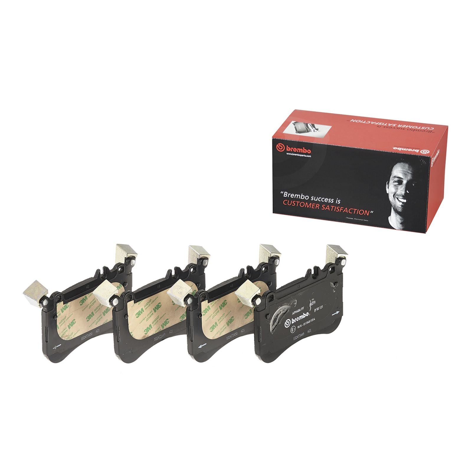 PRIME Low-Met Front Disc Brake Pad Set - P50121_03
