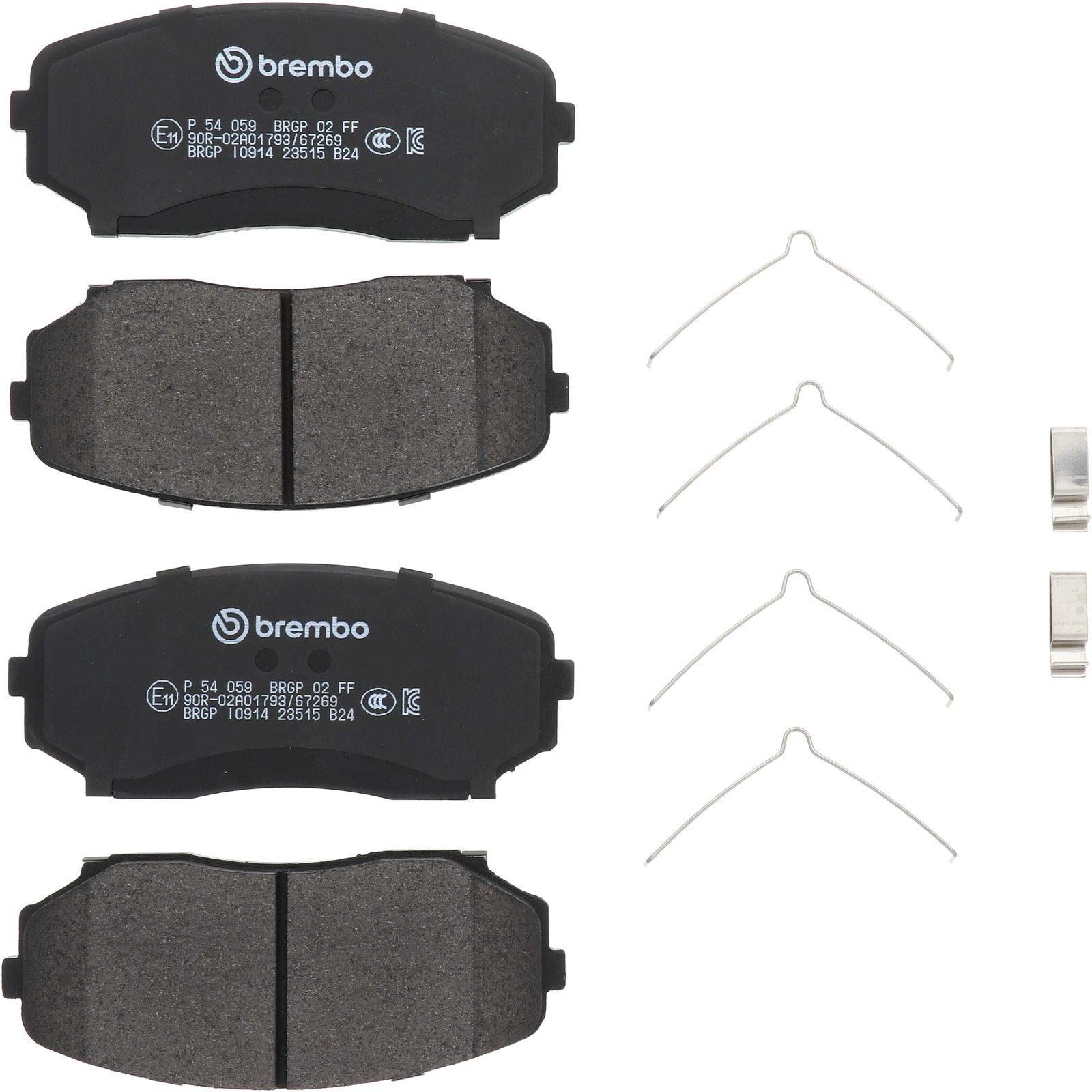 PRIME Low-Met Front Disc Brake Pad Set - P54059_02