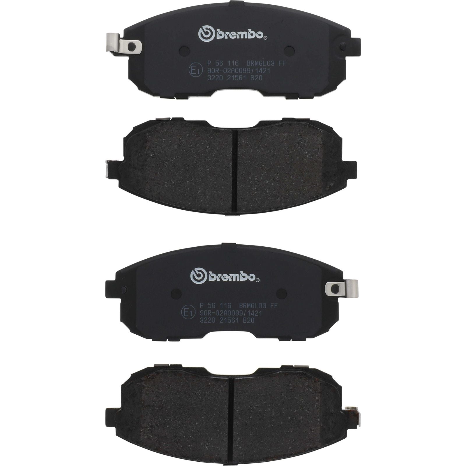 PRIME Low-Met Front Disc Brake Pad Set - P56116_02