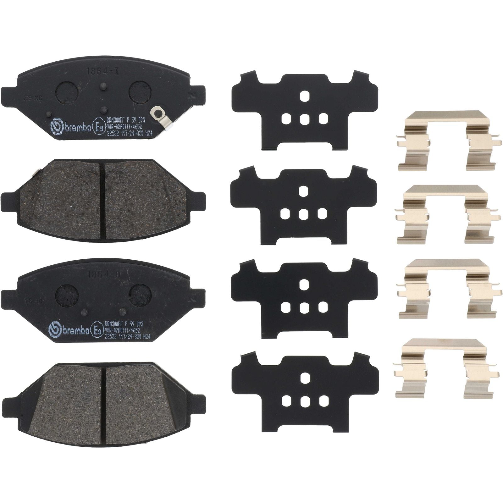 PRIME Low-Met Front Disc Brake Pad Set - P59093_02