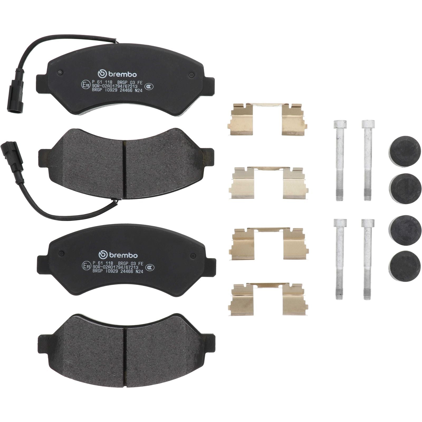 PRIME Low-Met Front Disc Brake Pad Set - P61118_02