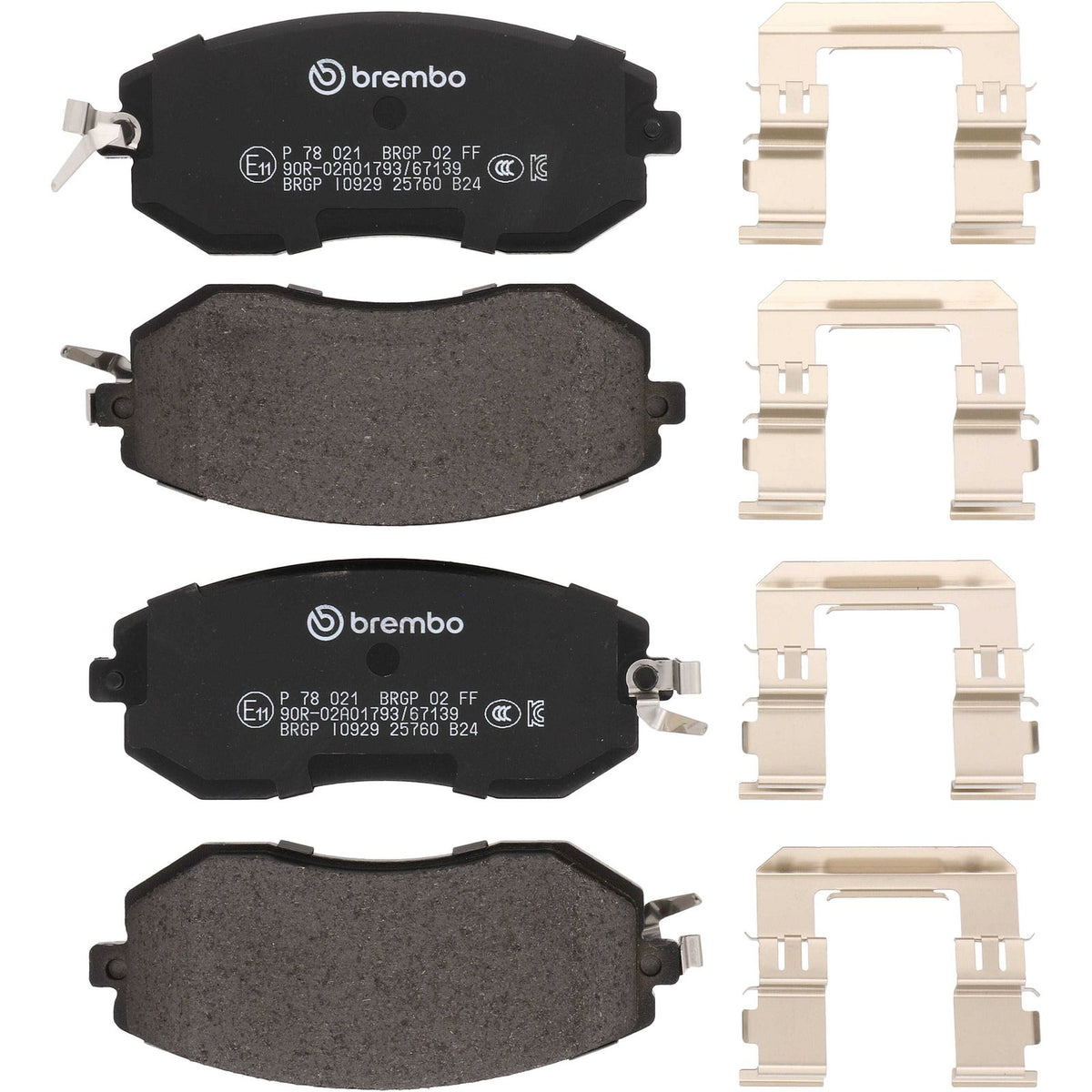 PRIME Low-Met Front Disc Brake Pad Set - P78021_02