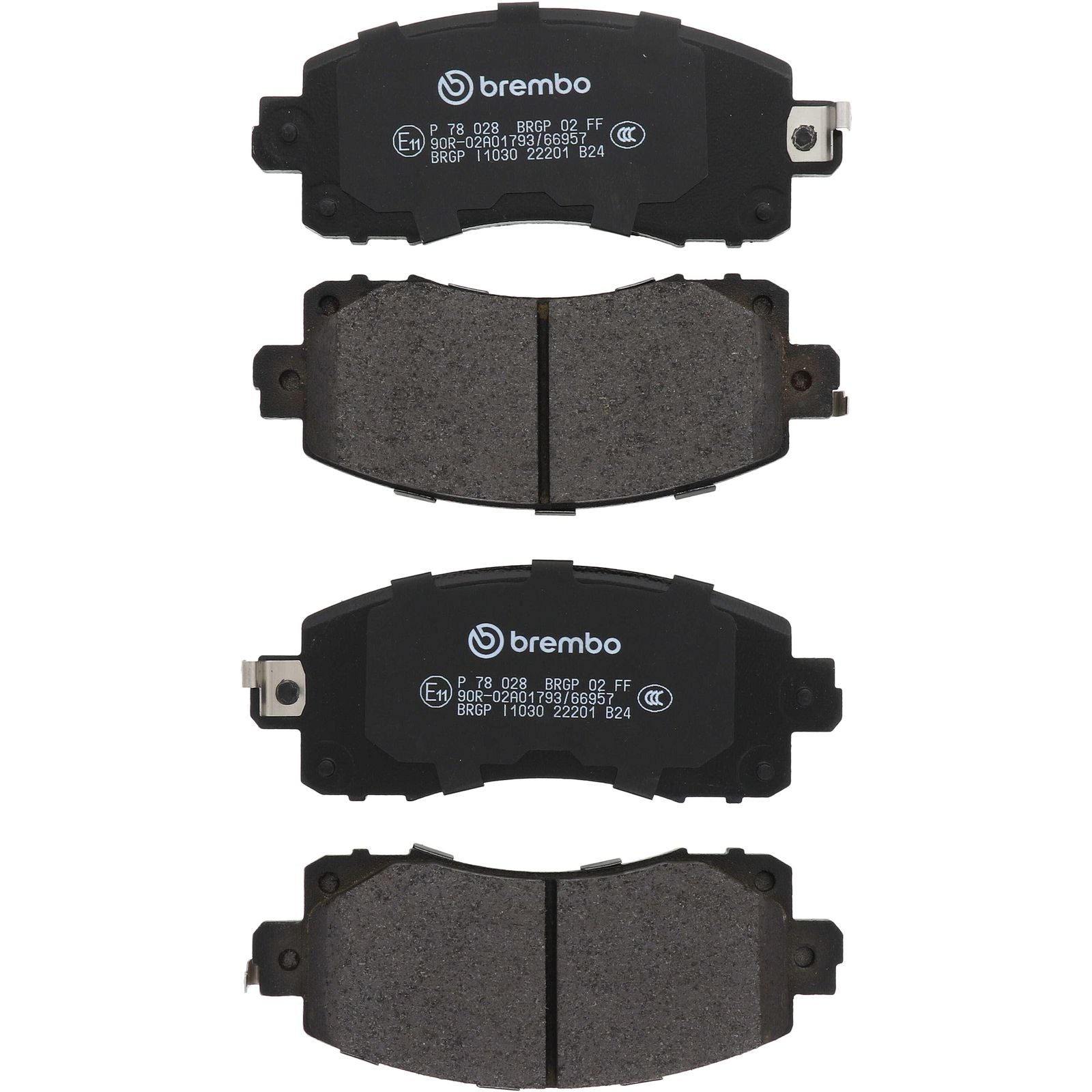 PRIME Low-Met Front Disc Brake Pad Set - P78028_02