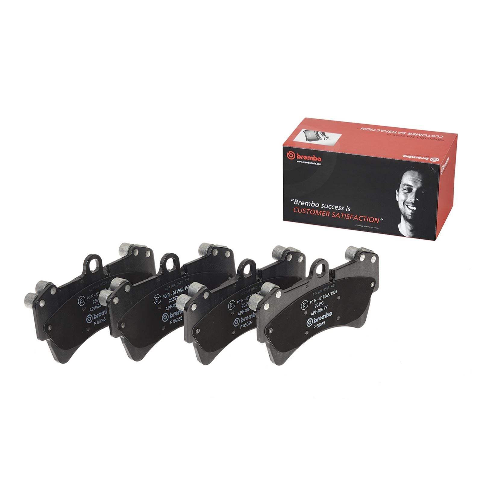 PRIME Low-Met Front Disc Brake Pad Set - P85065_02