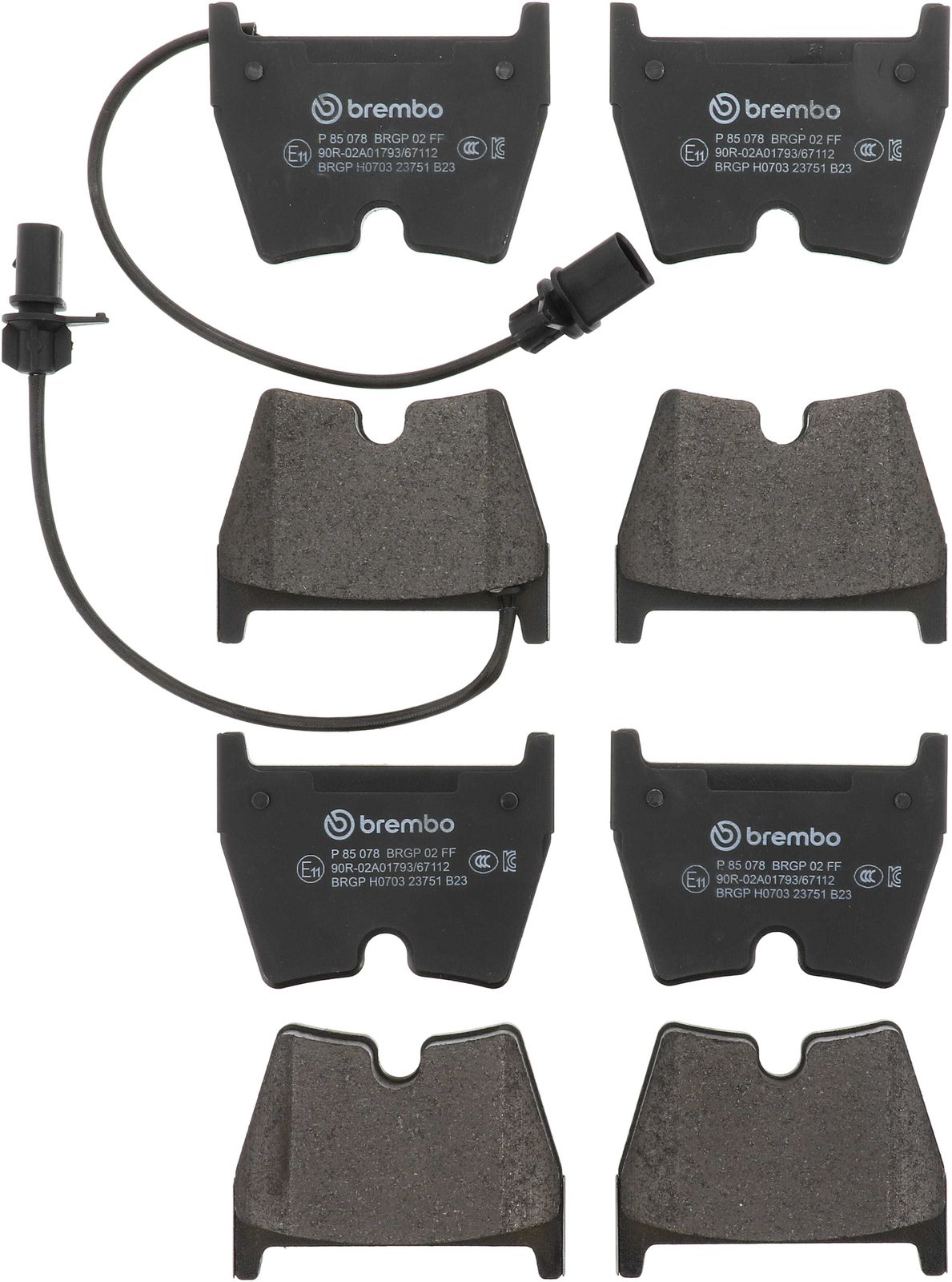 PRIME Low-Met Front Disc Brake Pad Set - P85078_01