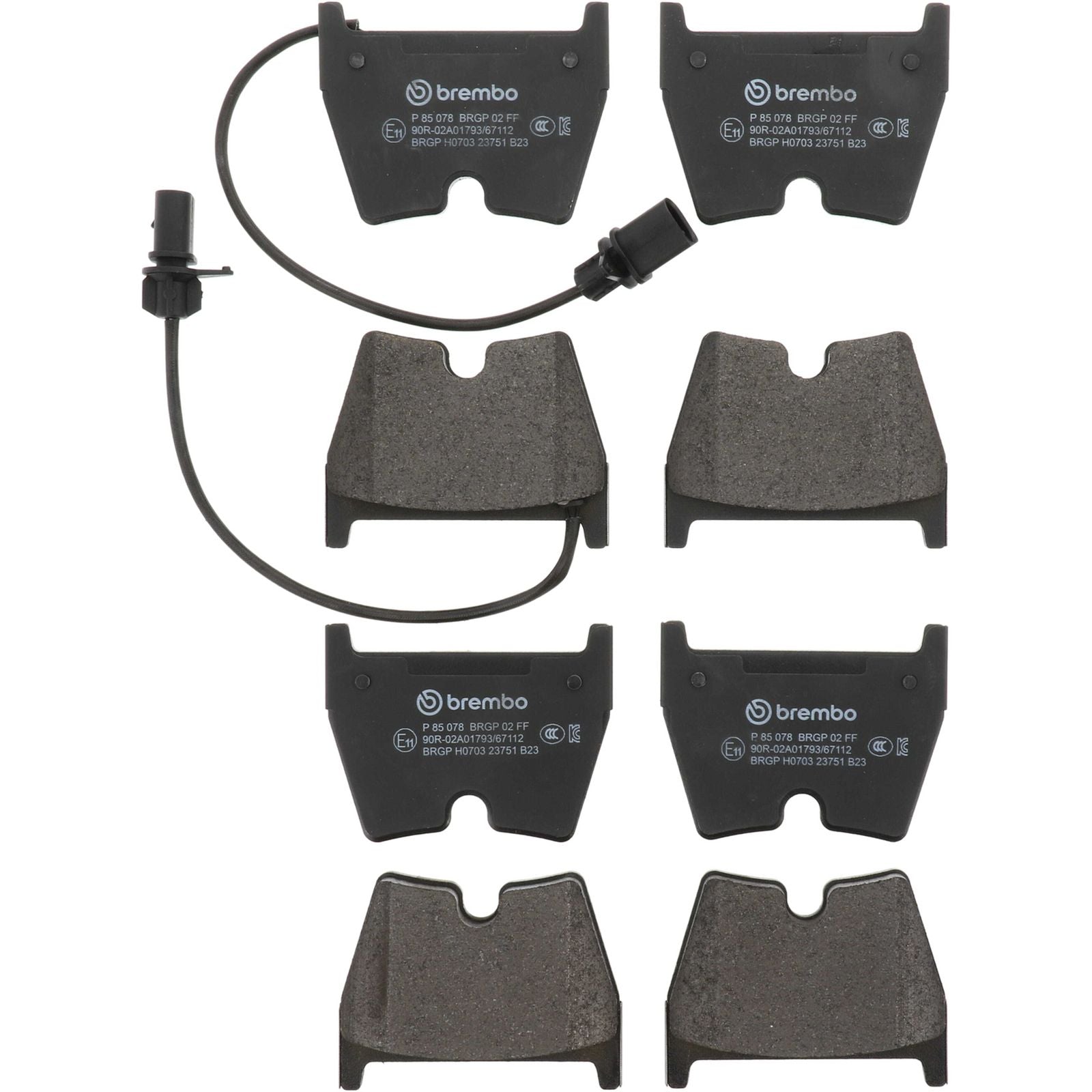 PRIME Low-Met Front Disc Brake Pad Set - P85078_02