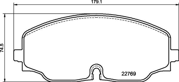 PRIME Low-Met Front Disc Brake Pad Set - P85176_04