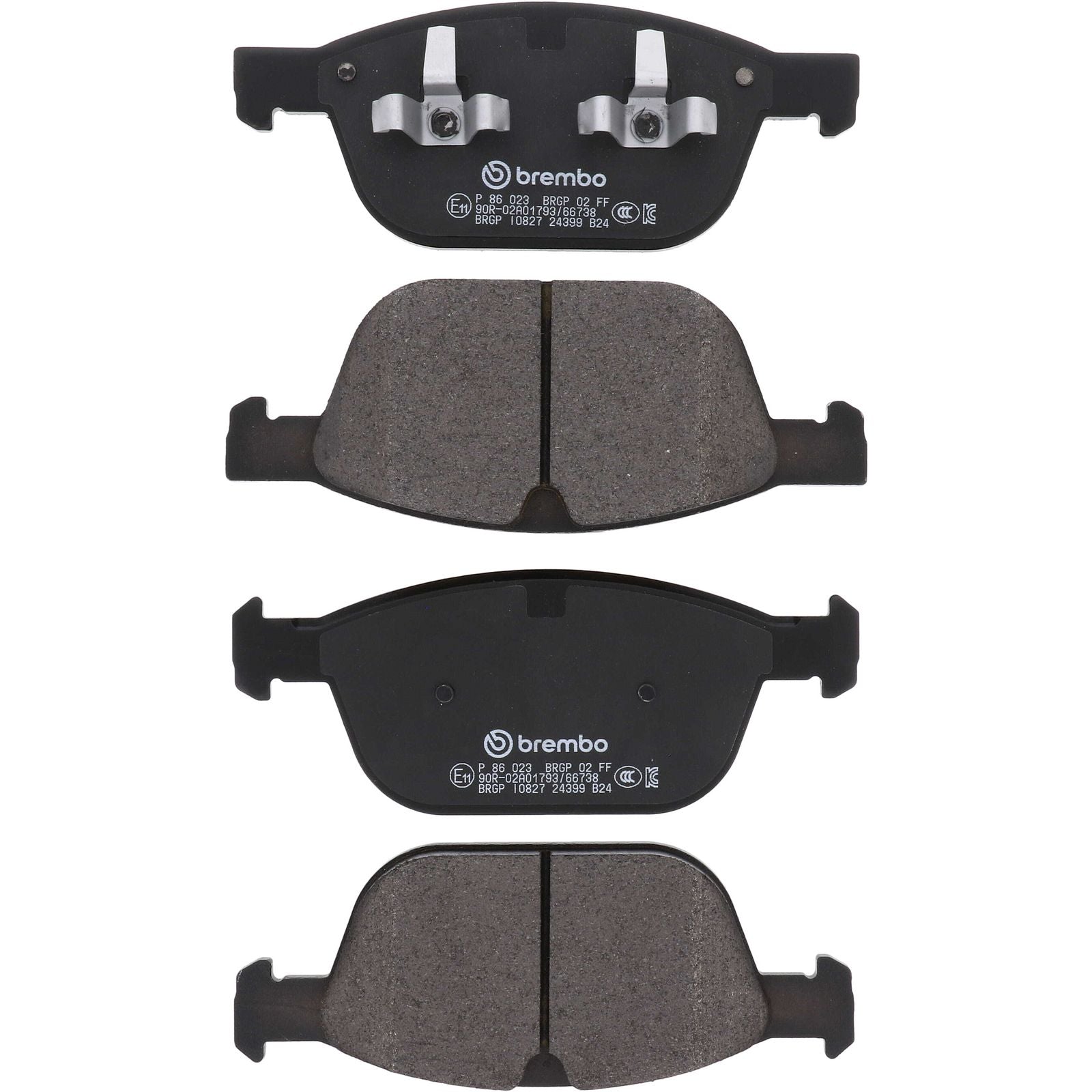 PRIME Low-Met Front Disc Brake Pad Set - P86023_02