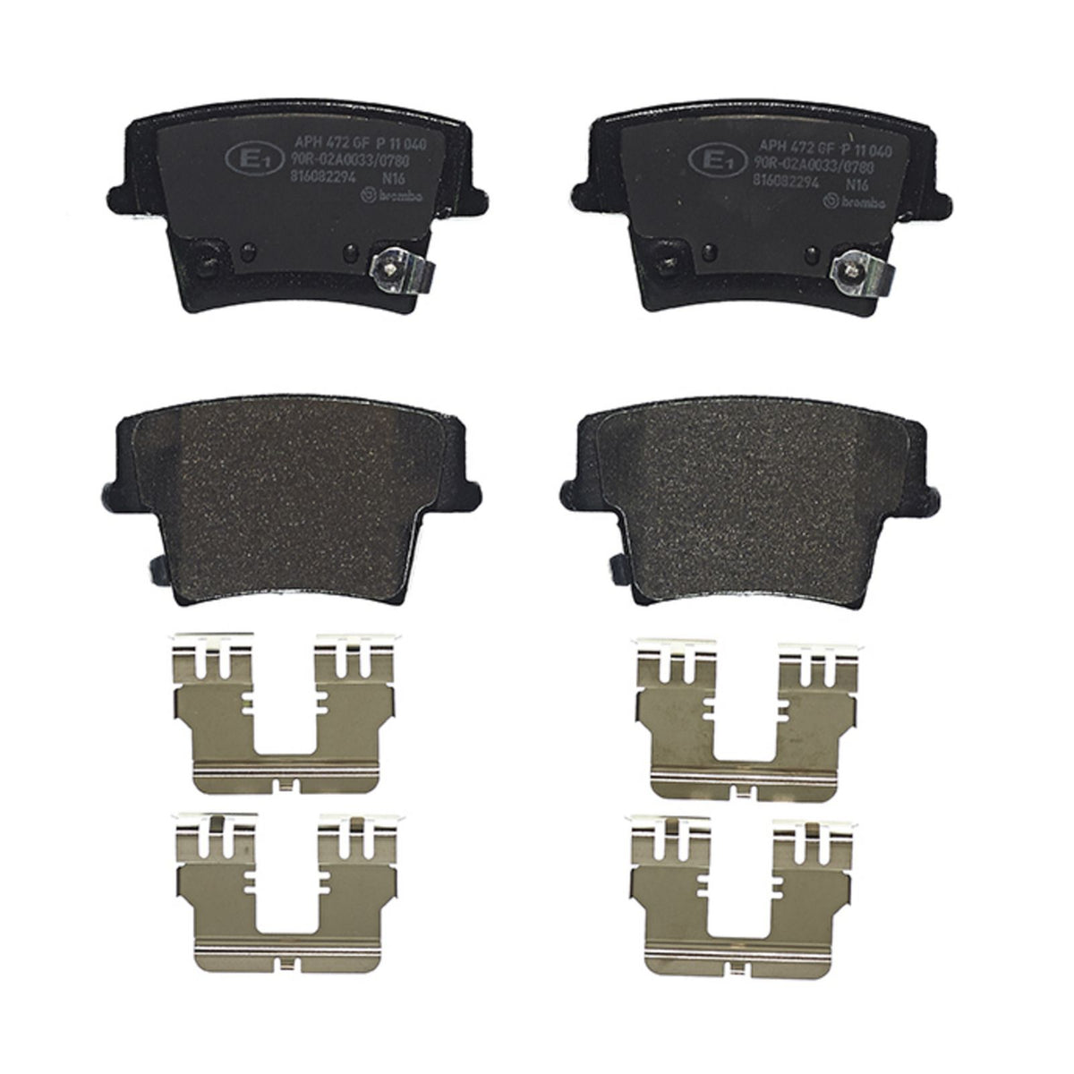 PRIME Low-Met Rear Disc Brake Pad Set - P11040_01