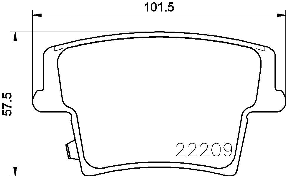 PRIME Low-Met Rear Disc Brake Pad Set - P11040_04