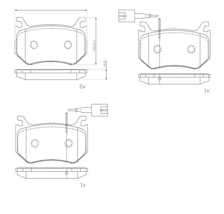 PRIME Low-Met Rear Disc Brake Pad Set - P23184_04