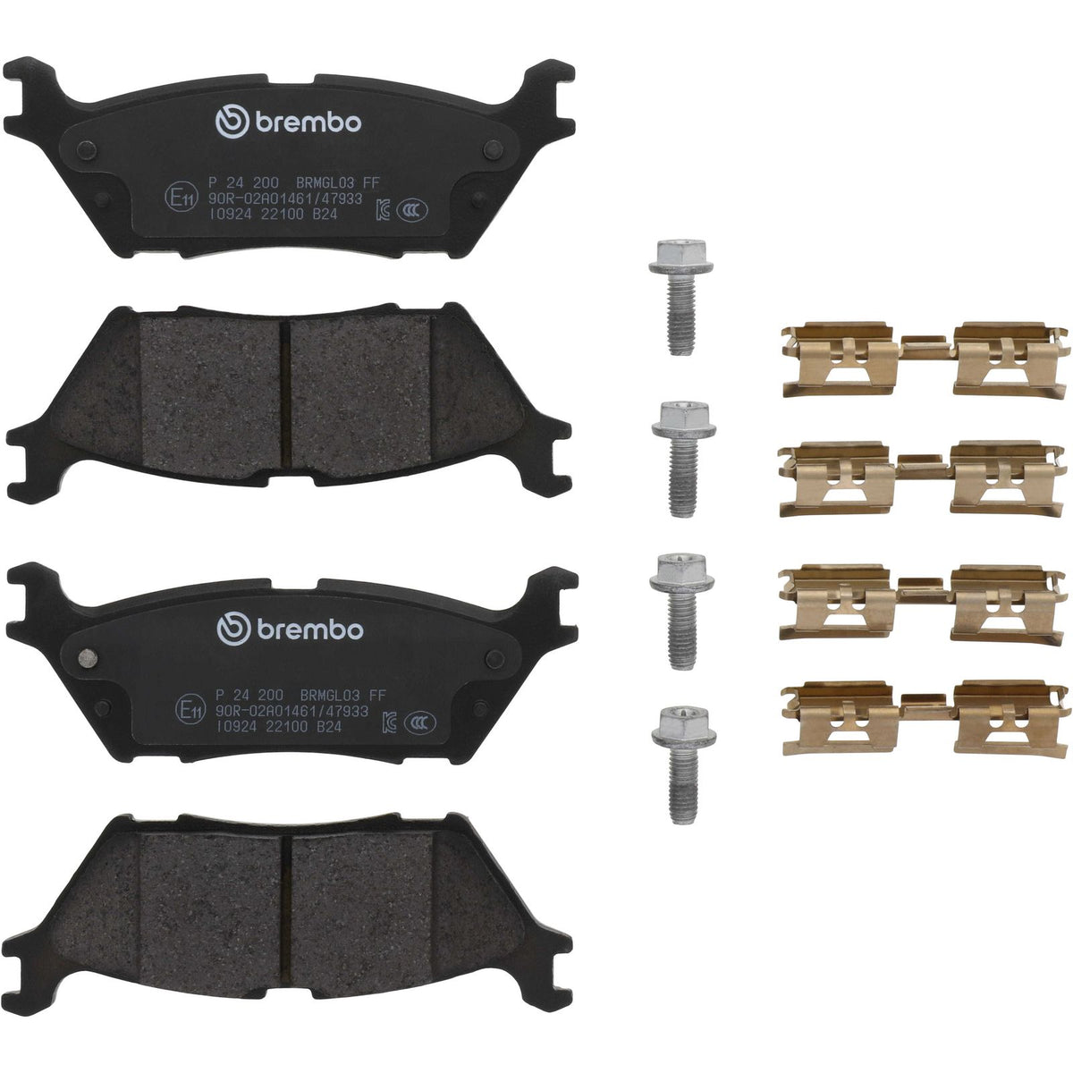 PRIME Low-Met Rear Disc Brake Pad Set - P24200_01