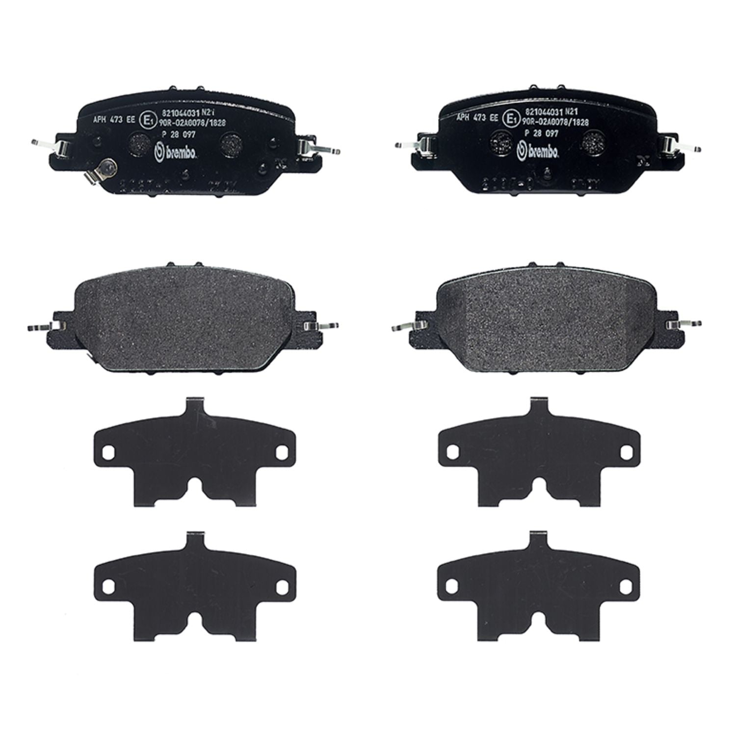PRIME Low-Met Rear Disc Brake Pad Set - P28097_01