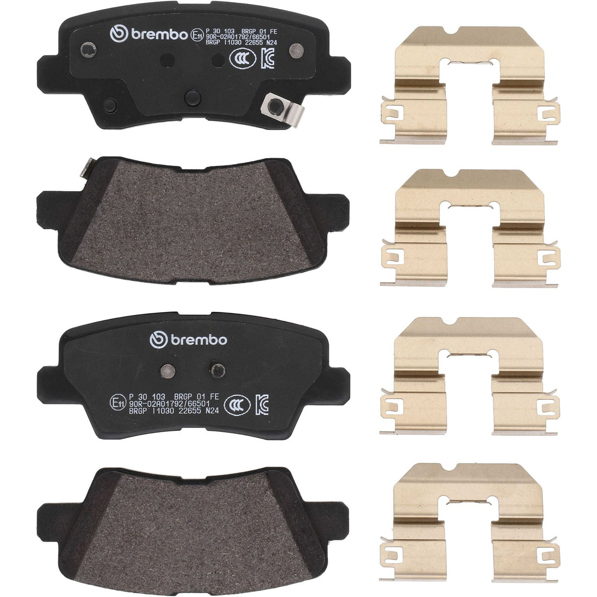 PRIME Low-Met Rear Disc Brake Pad Set - P30103_02