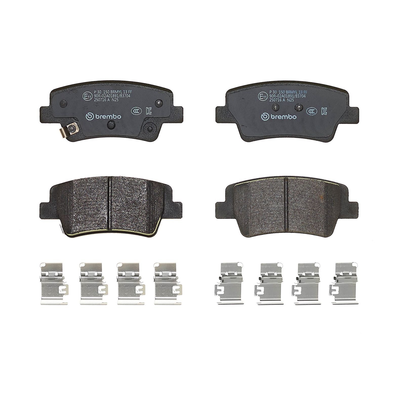 PRIME Low-Met Rear Disc Brake Pad Set - P30150_02