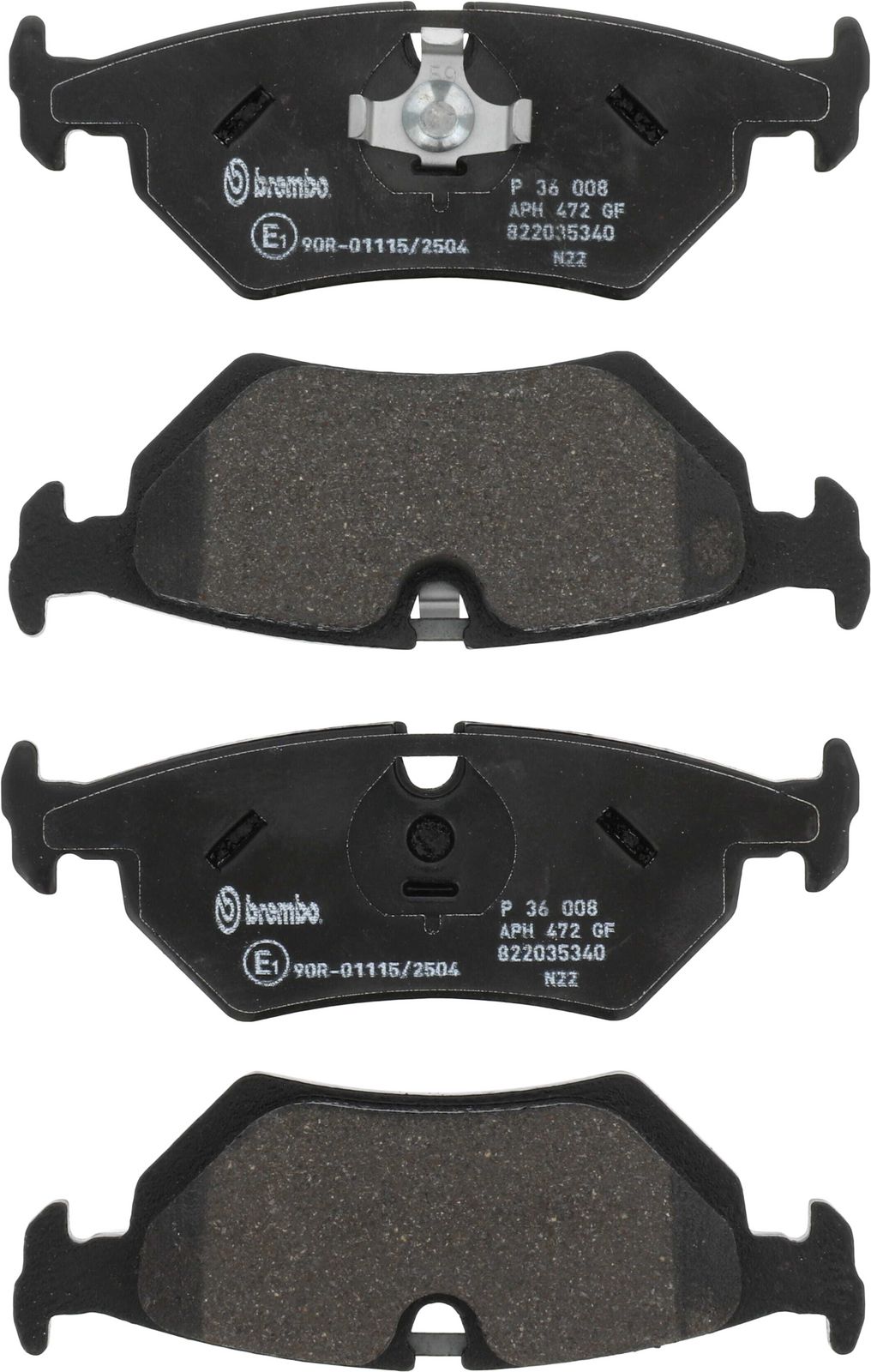 PRIME Low-Met Rear Disc Brake Pad Set - P36008_01