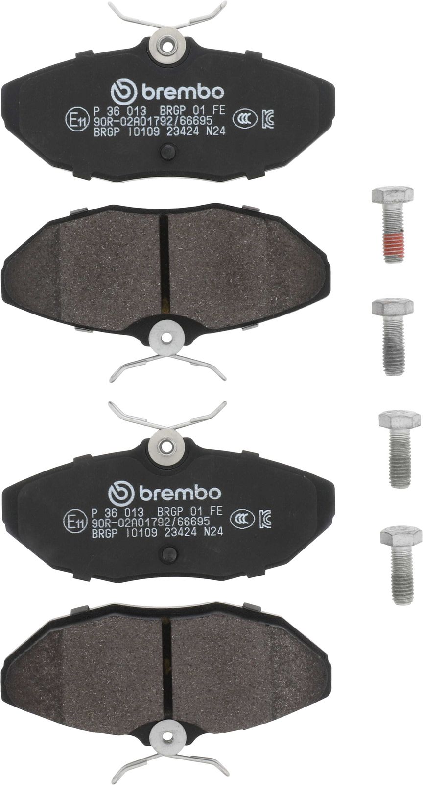 PRIME Low-Met Rear Disc Brake Pad Set - P36013_01