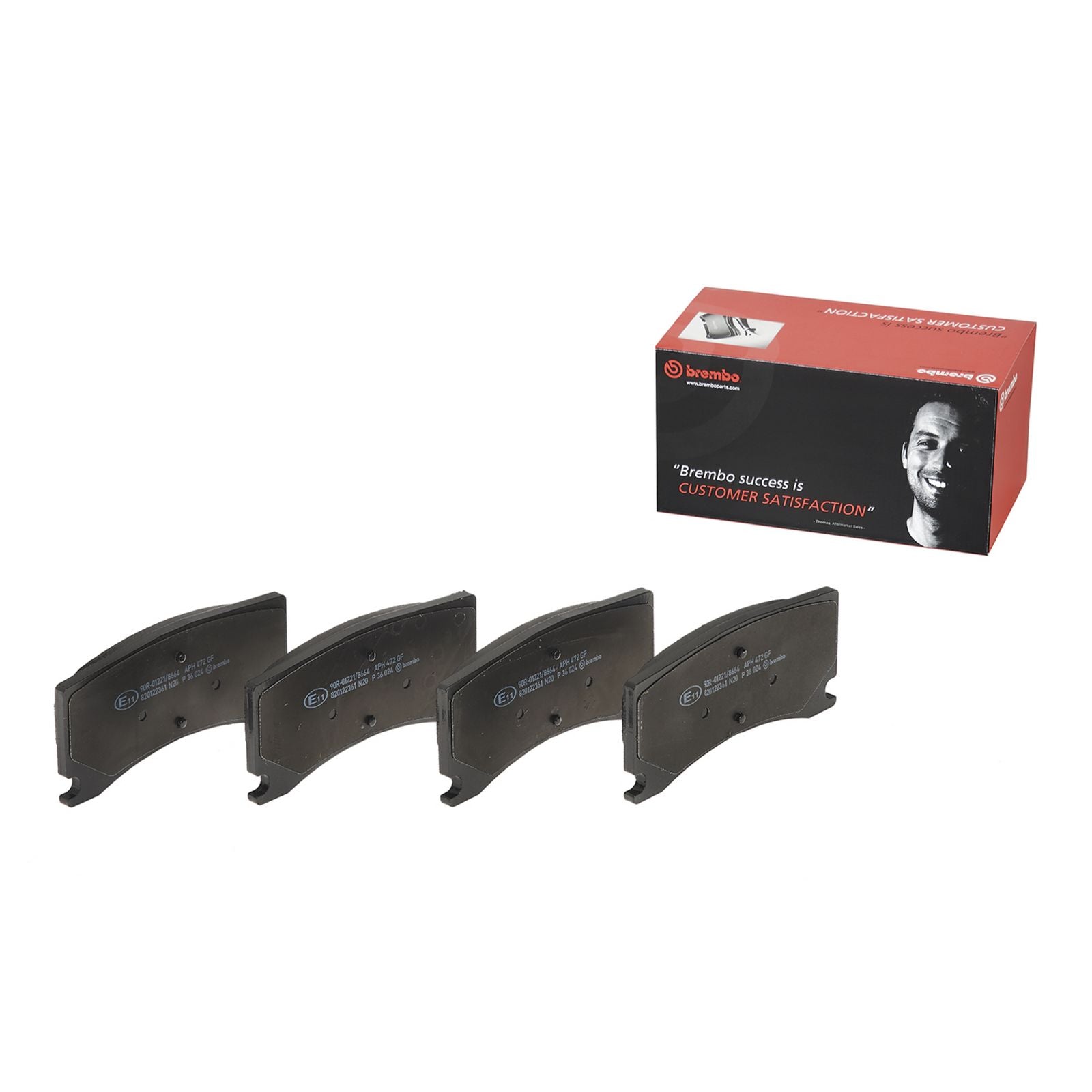 PRIME Low-Met Rear Disc Brake Pad Set - P36024_02