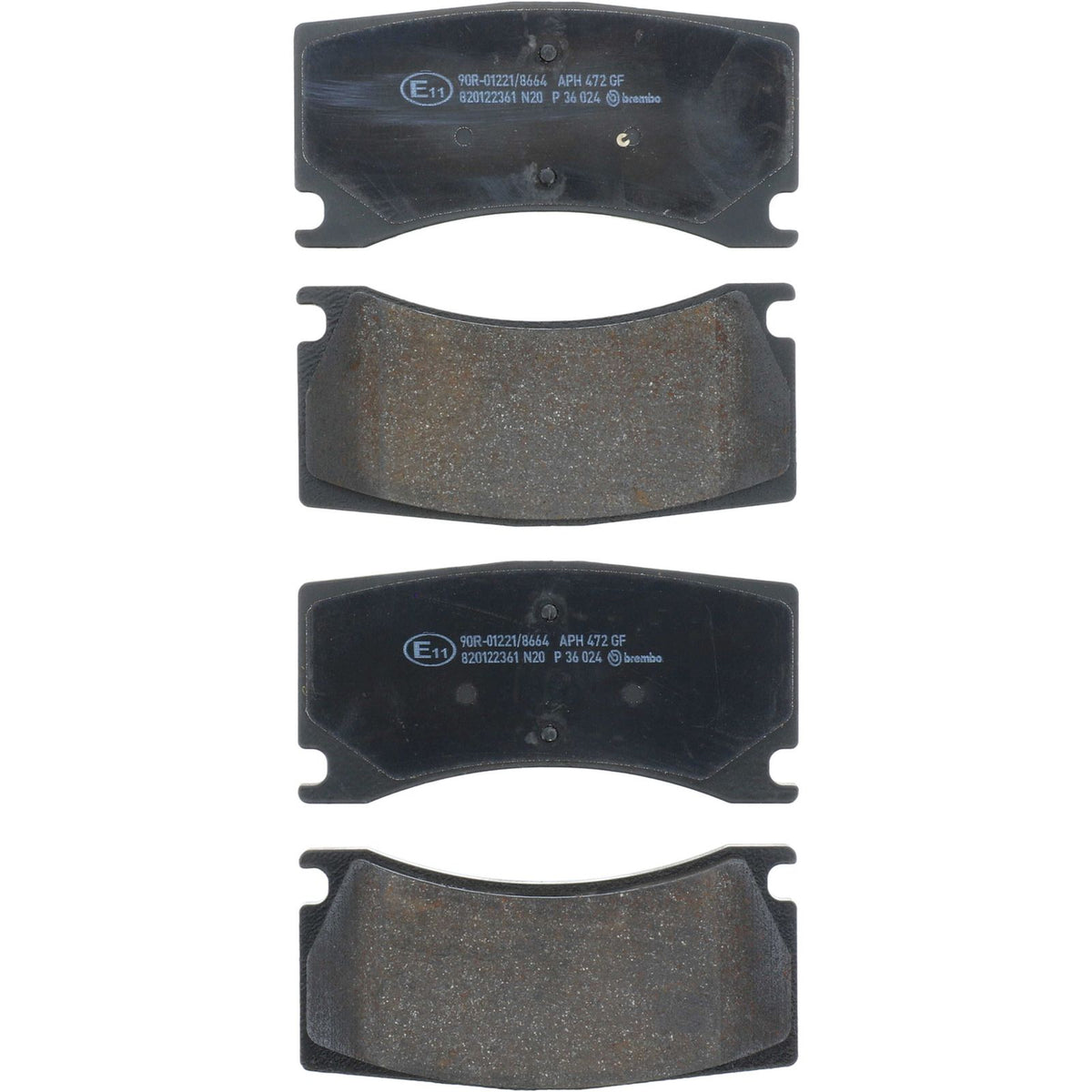 PRIME Low-Met Rear Disc Brake Pad Set - P36024_05