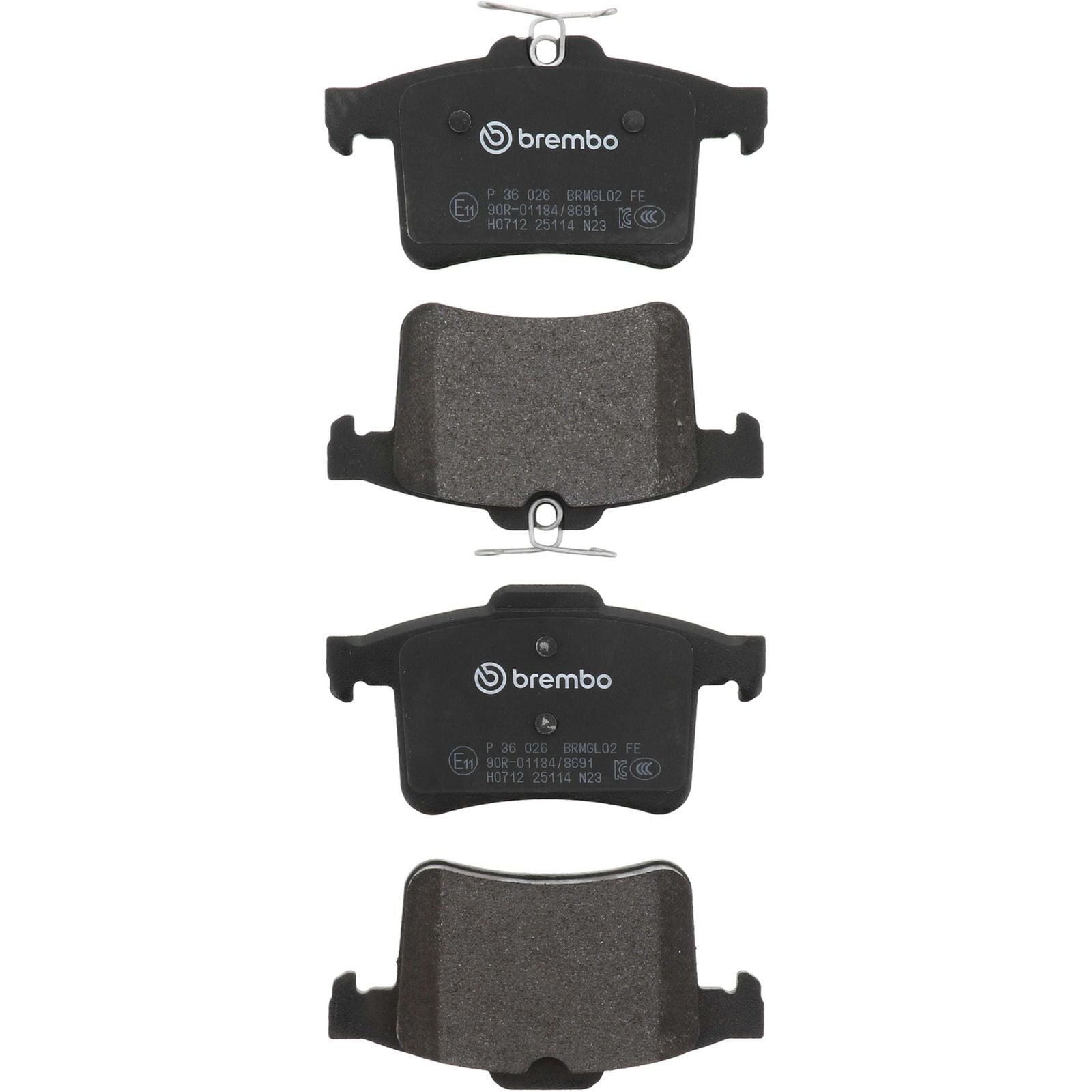PRIME Low-Met Rear Disc Brake Pad Set - P36026_05
