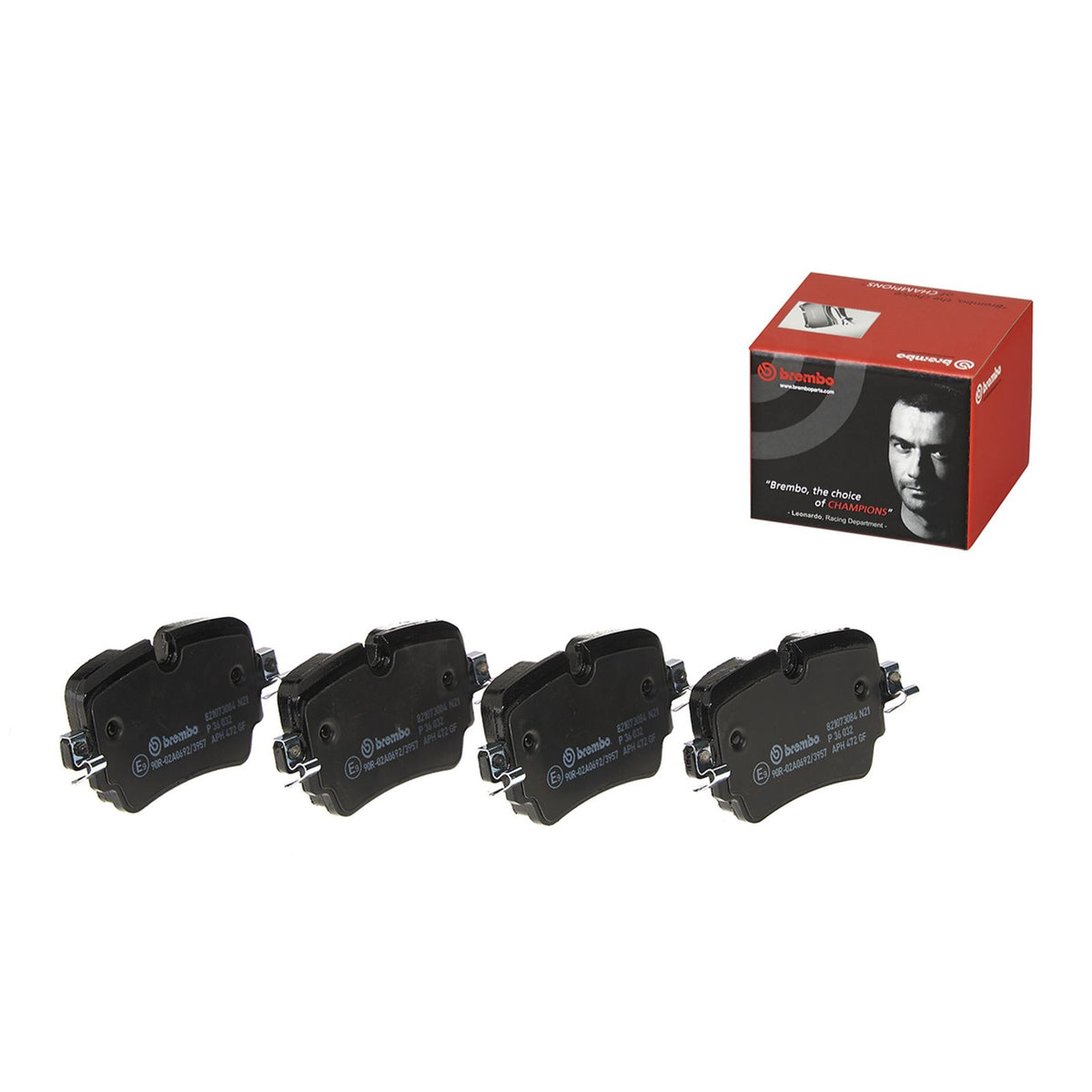 PRIME Low-Met Rear Disc Brake Pad Set - P36032_03