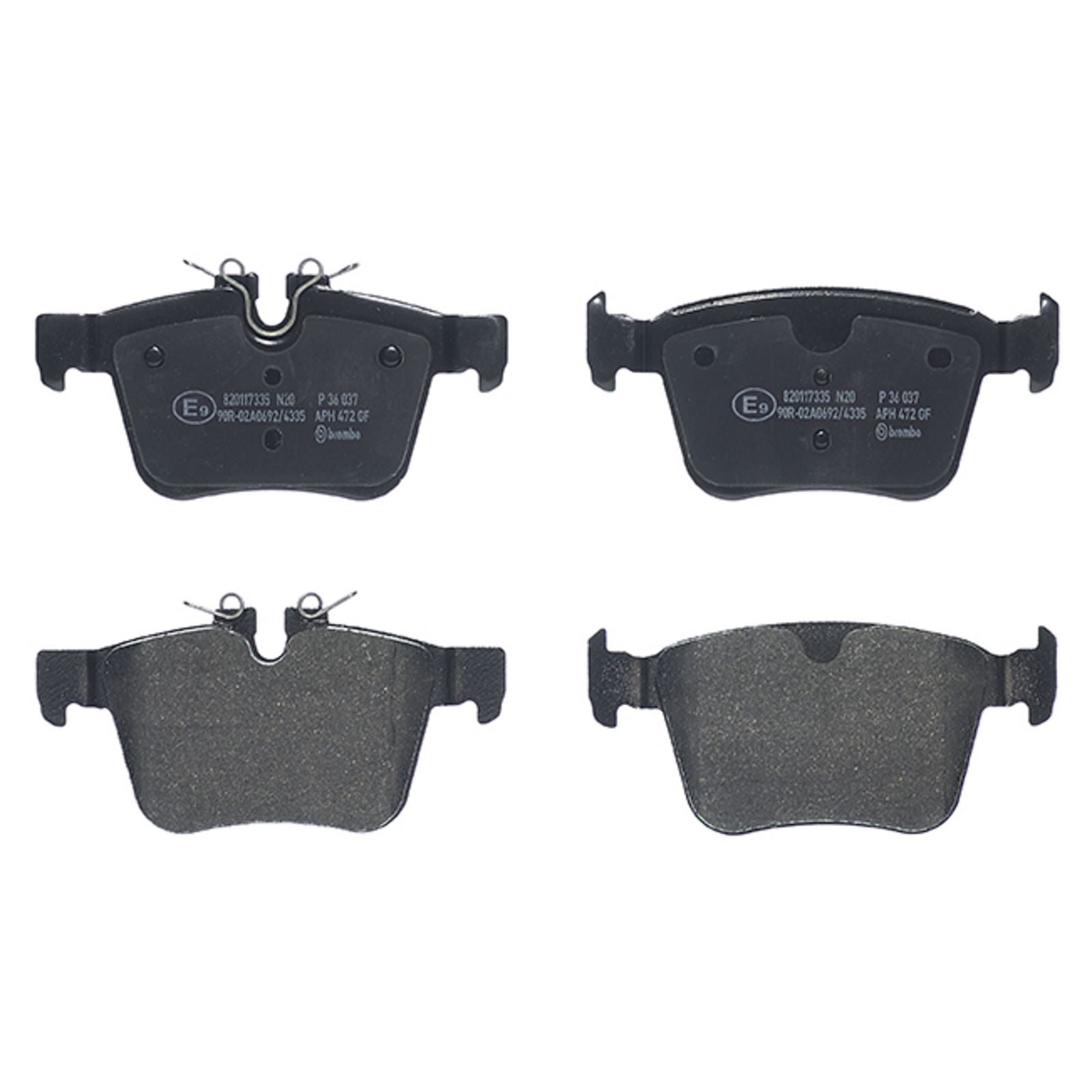 PRIME Low-Met Rear Disc Brake Pad Set - P36037_02