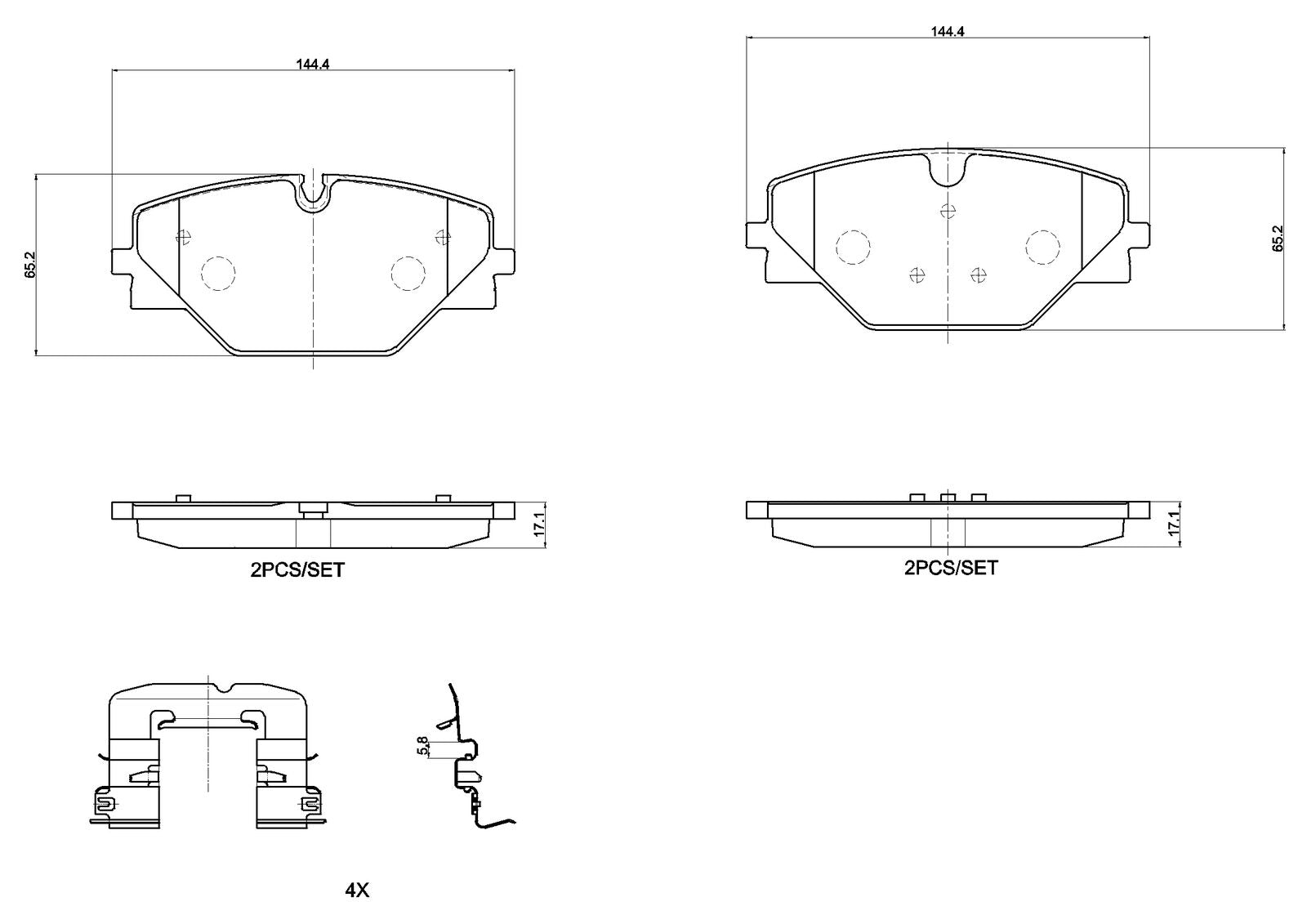 PRIME Low-Met Rear Disc Brake Pad Set - P44032_04