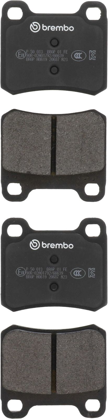 PRIME Low-Met Rear Disc Brake Pad Set - P50013_01