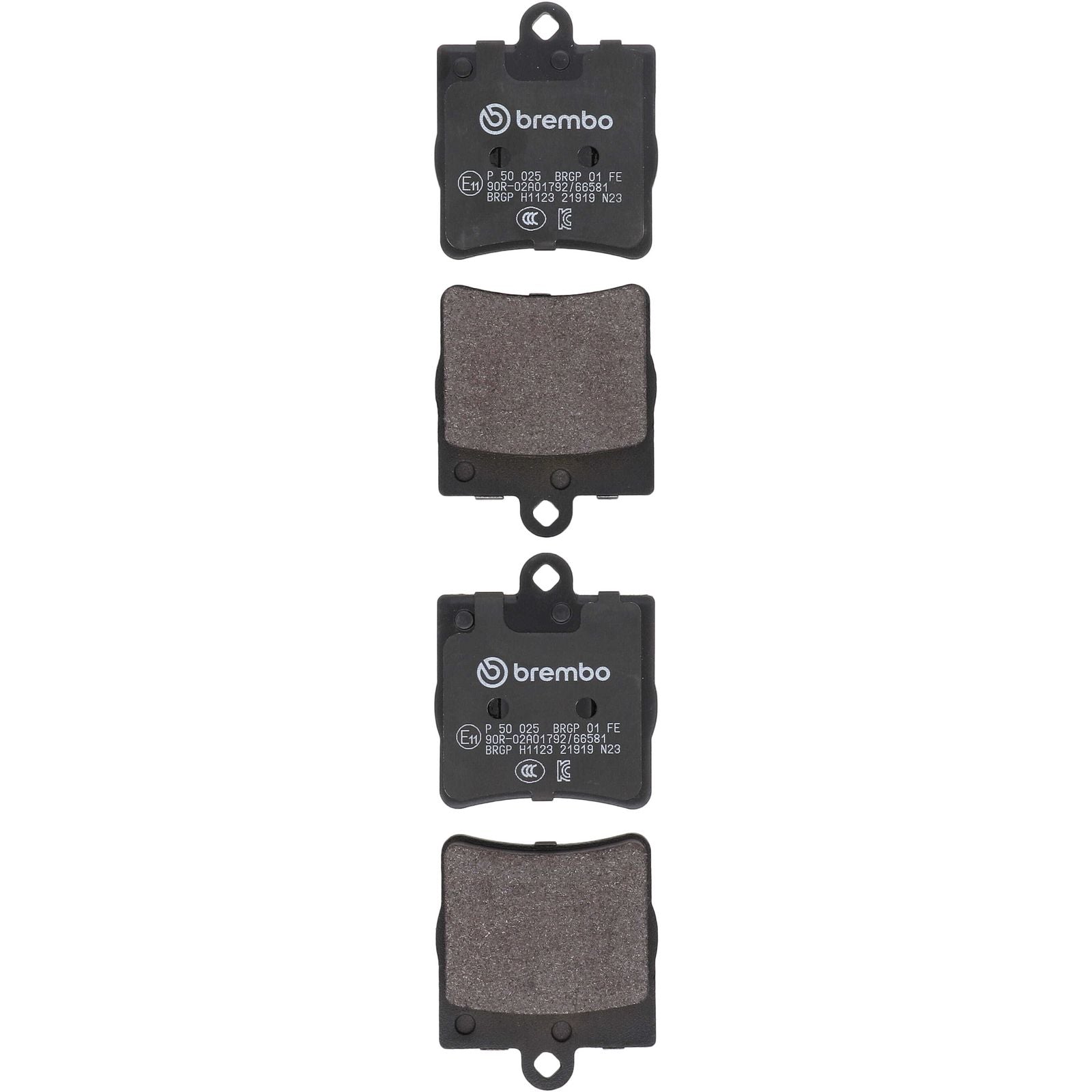 PRIME Low-Met Rear Disc Brake Pad Set - P50025_01