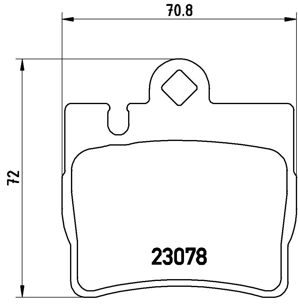 PRIME Low-Met Rear Disc Brake Pad Set - P50042_04