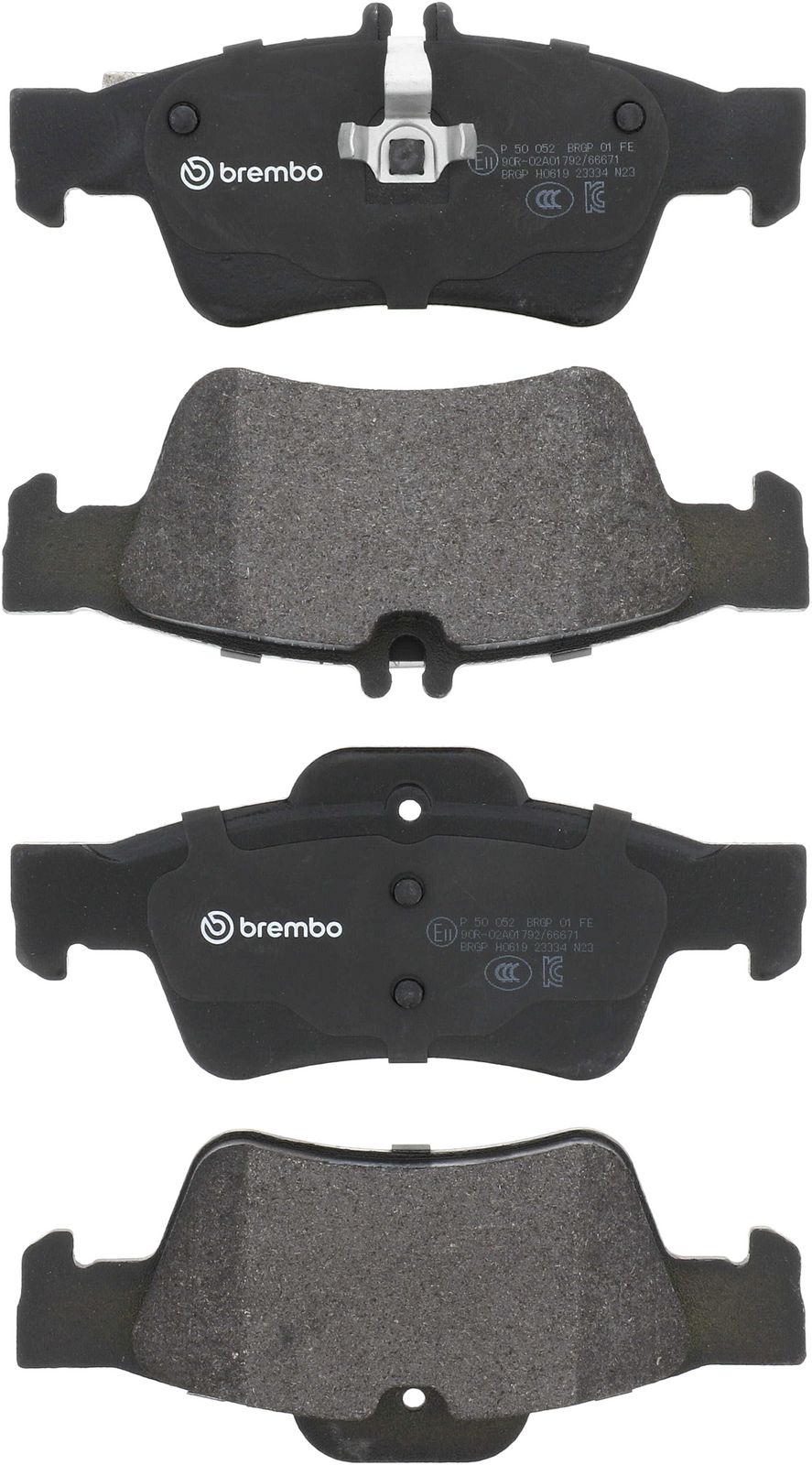 PRIME Low-Met Rear Disc Brake Pad Set - P50052_01