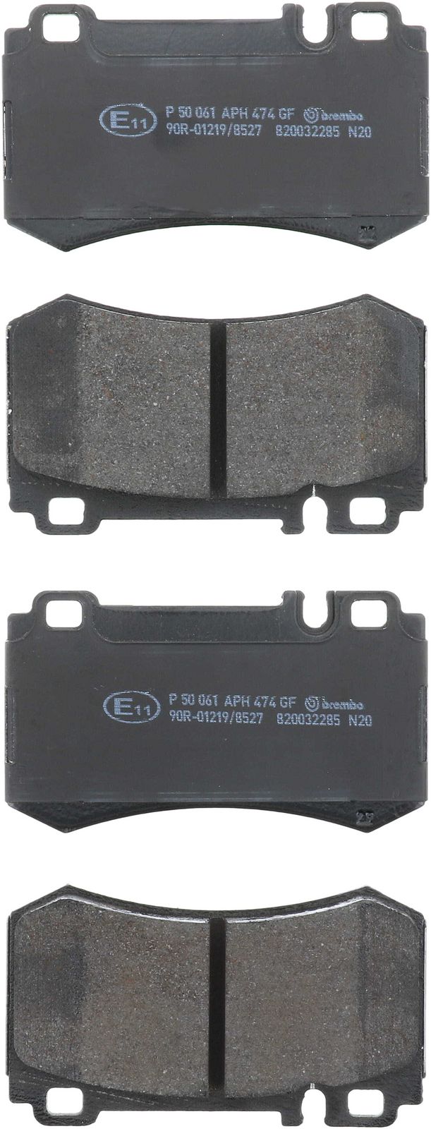 PRIME Low-Met Rear Disc Brake Pad Set - P50061_02
