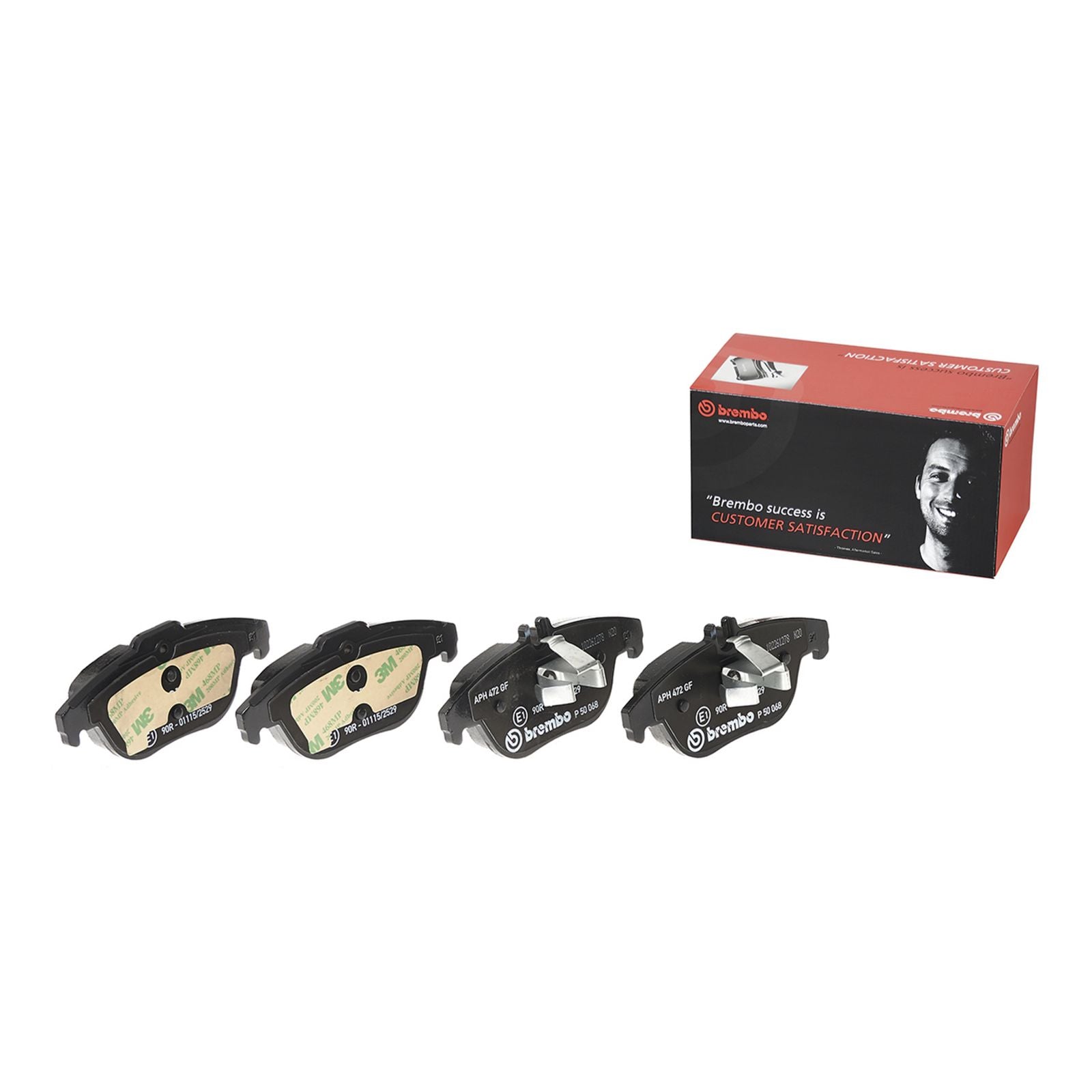 PRIME Low-Met Rear Disc Brake Pad Set - P50068_02
