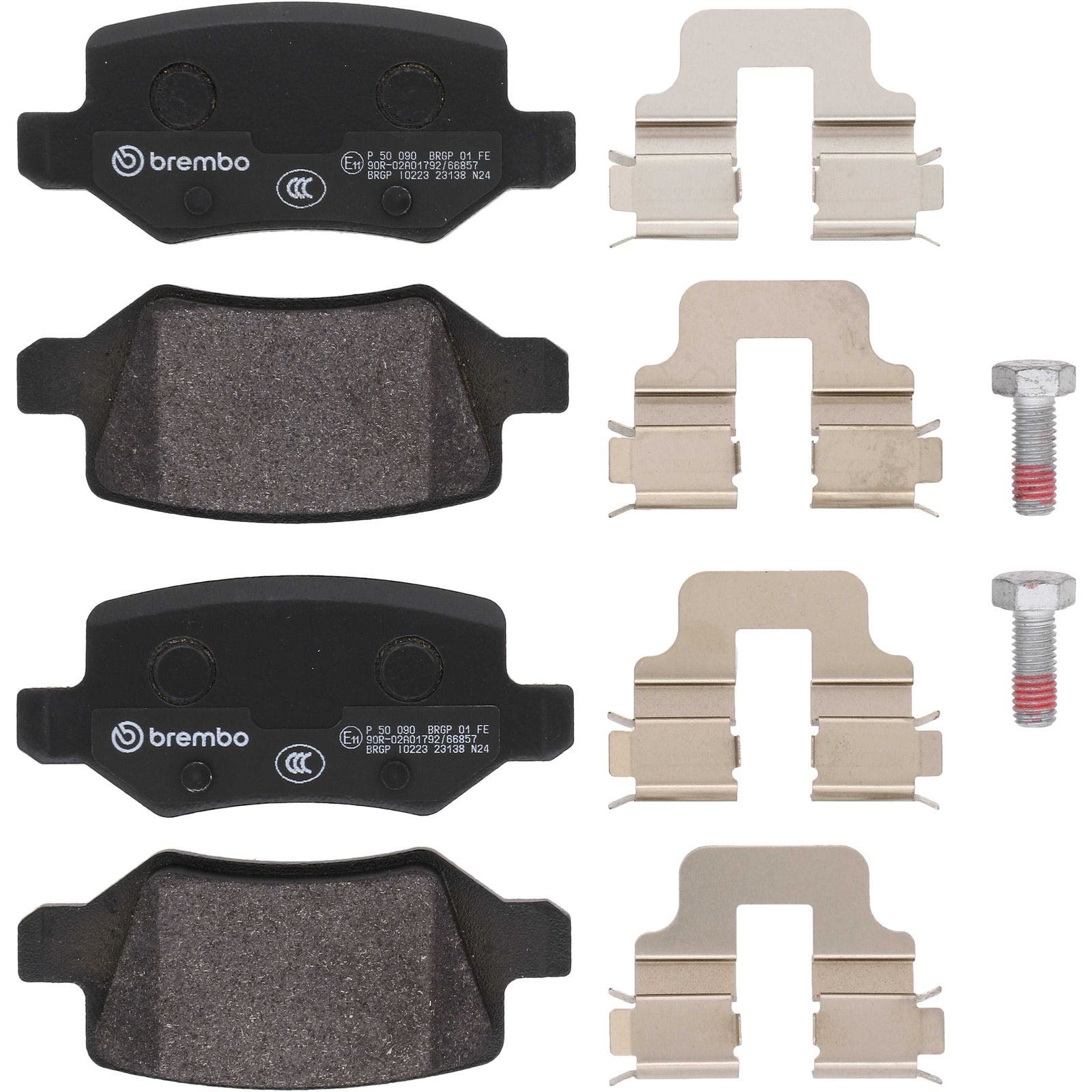 PRIME Low-Met Rear Disc Brake Pad Set - P50090_02