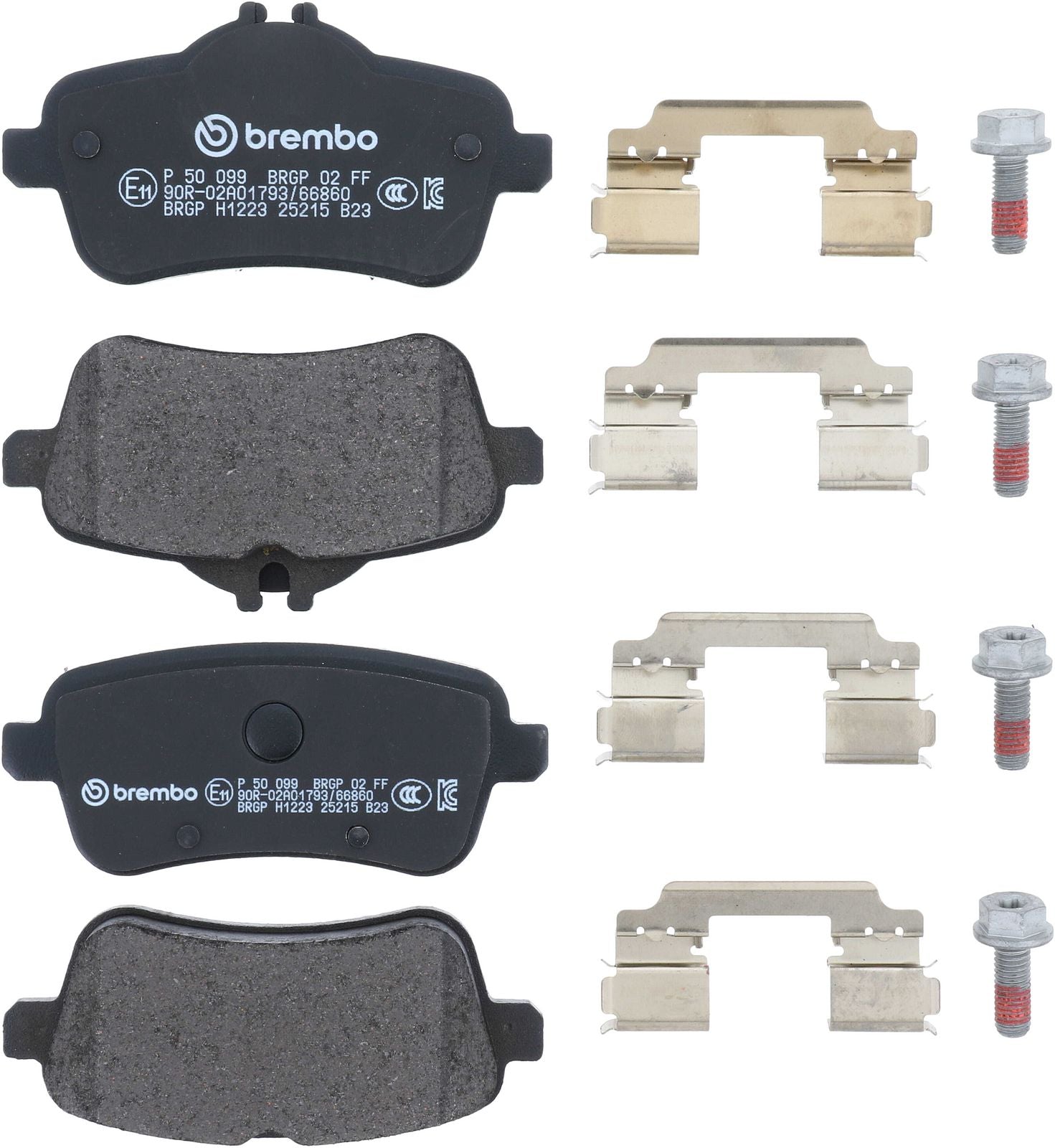 PRIME Low-Met Rear Disc Brake Pad Set - P50099_01