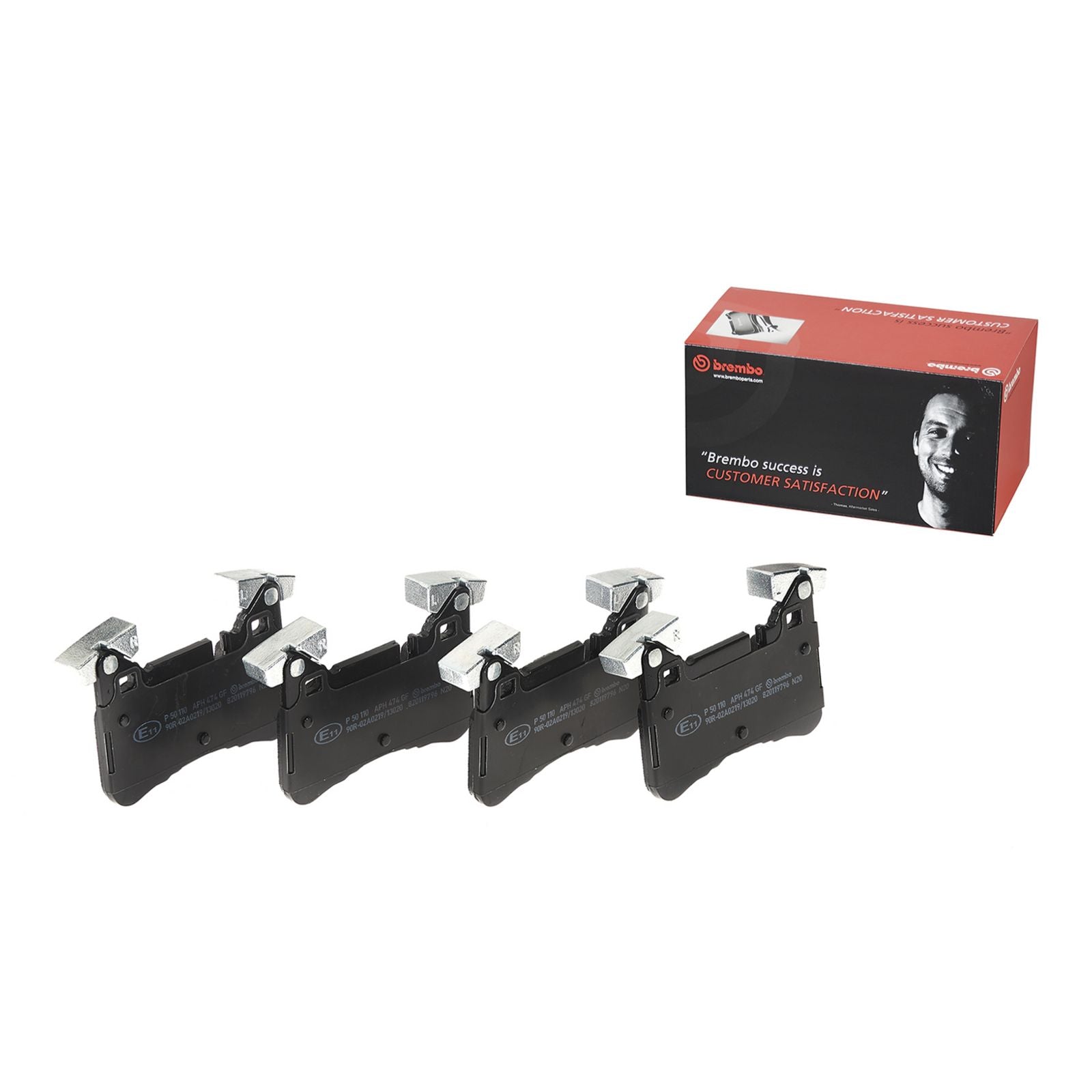 PRIME Low-Met Rear Disc Brake Pad Set - P50110_02