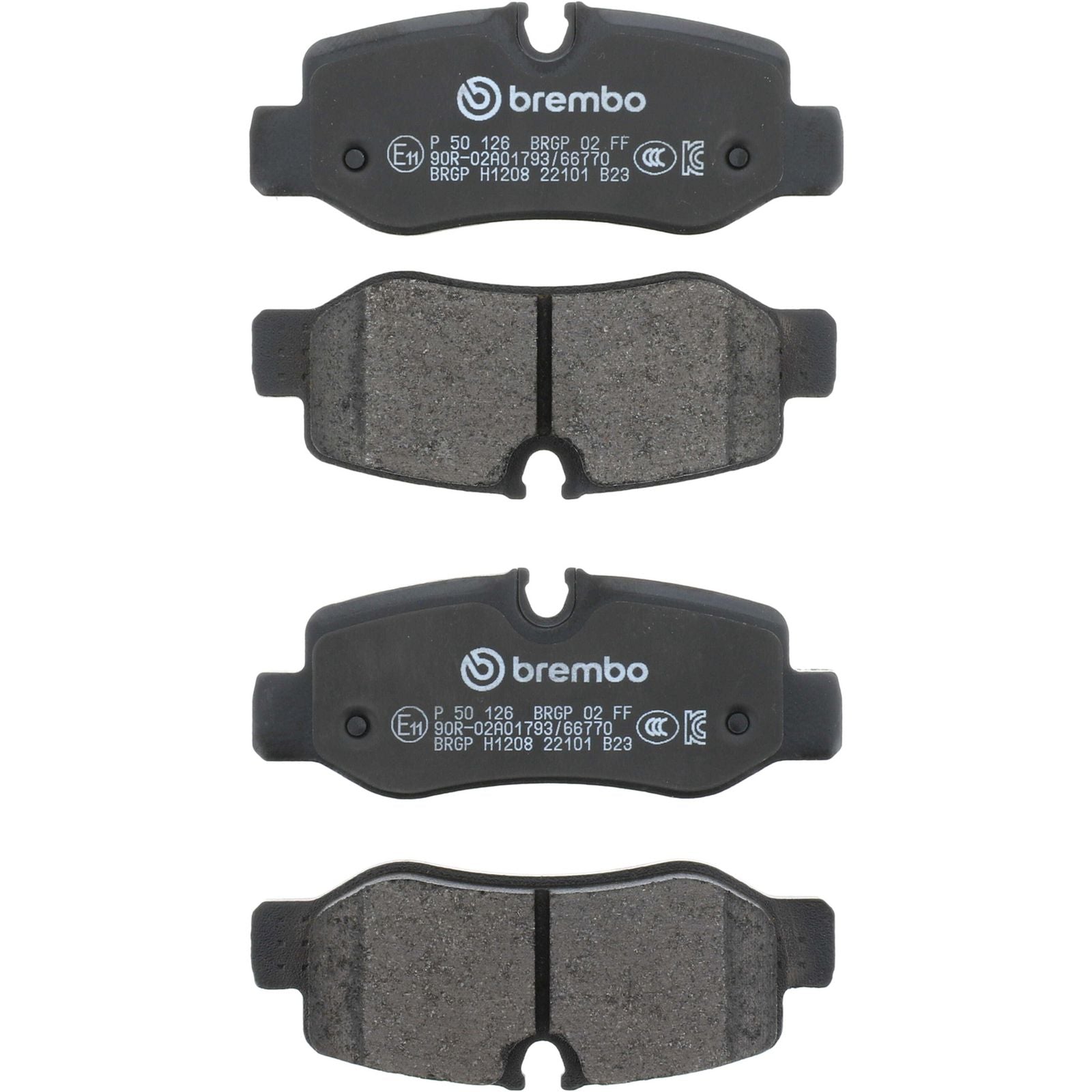 PRIME Low-Met Rear Disc Brake Pad Set - P50126_02
