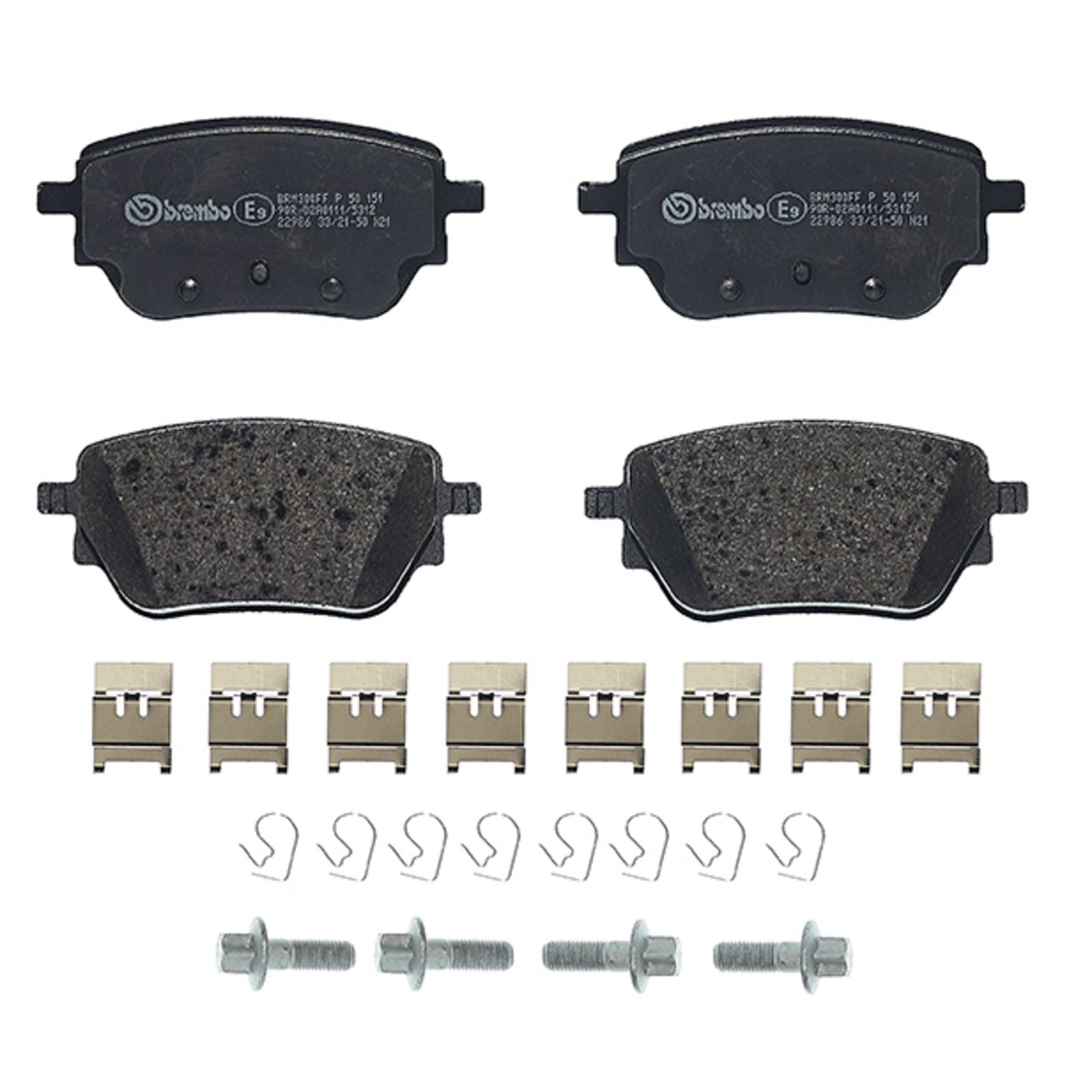 PRIME Low-Met Rear Disc Brake Pad Set - P50151_02