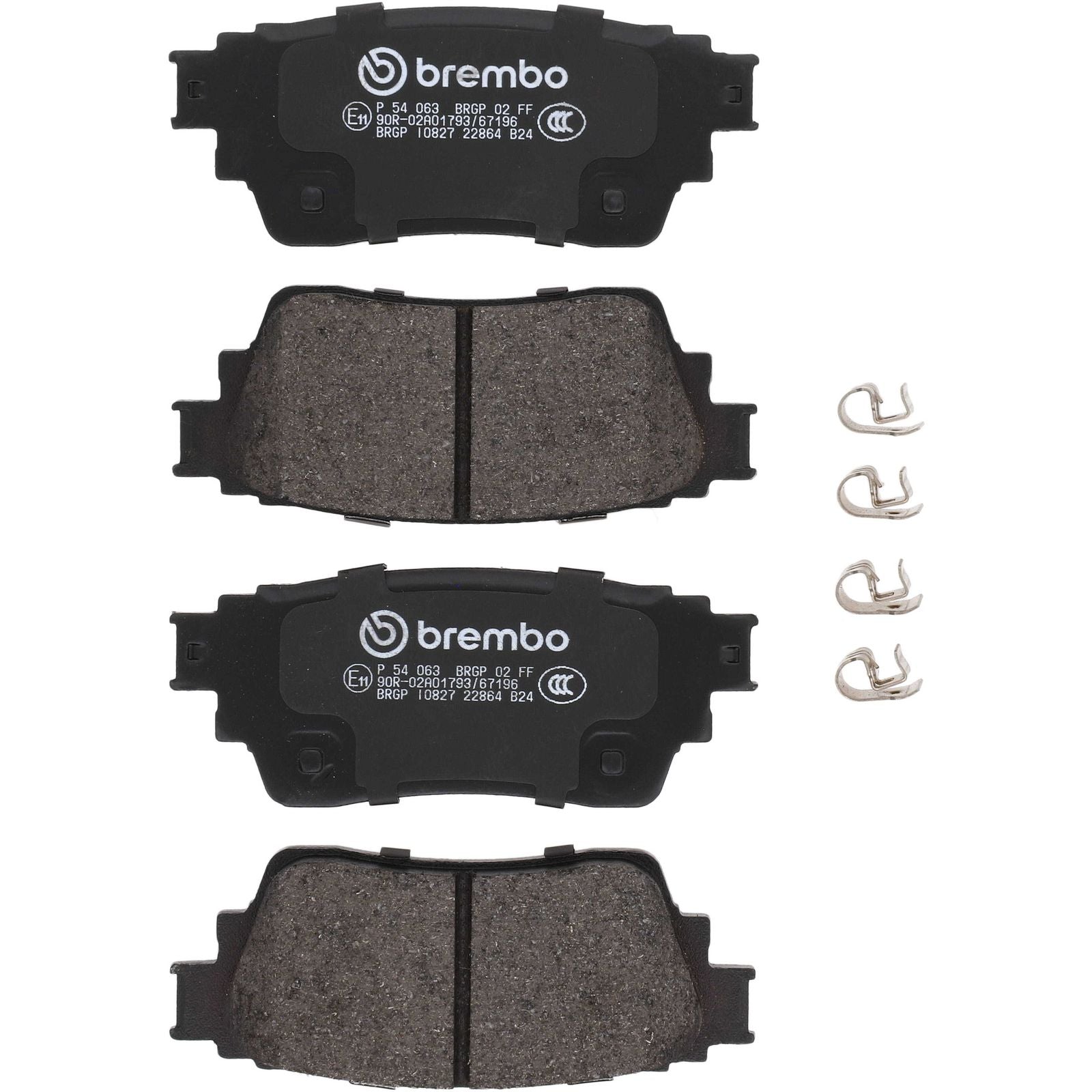 PRIME Low-Met Rear Disc Brake Pad Set - P54063_01