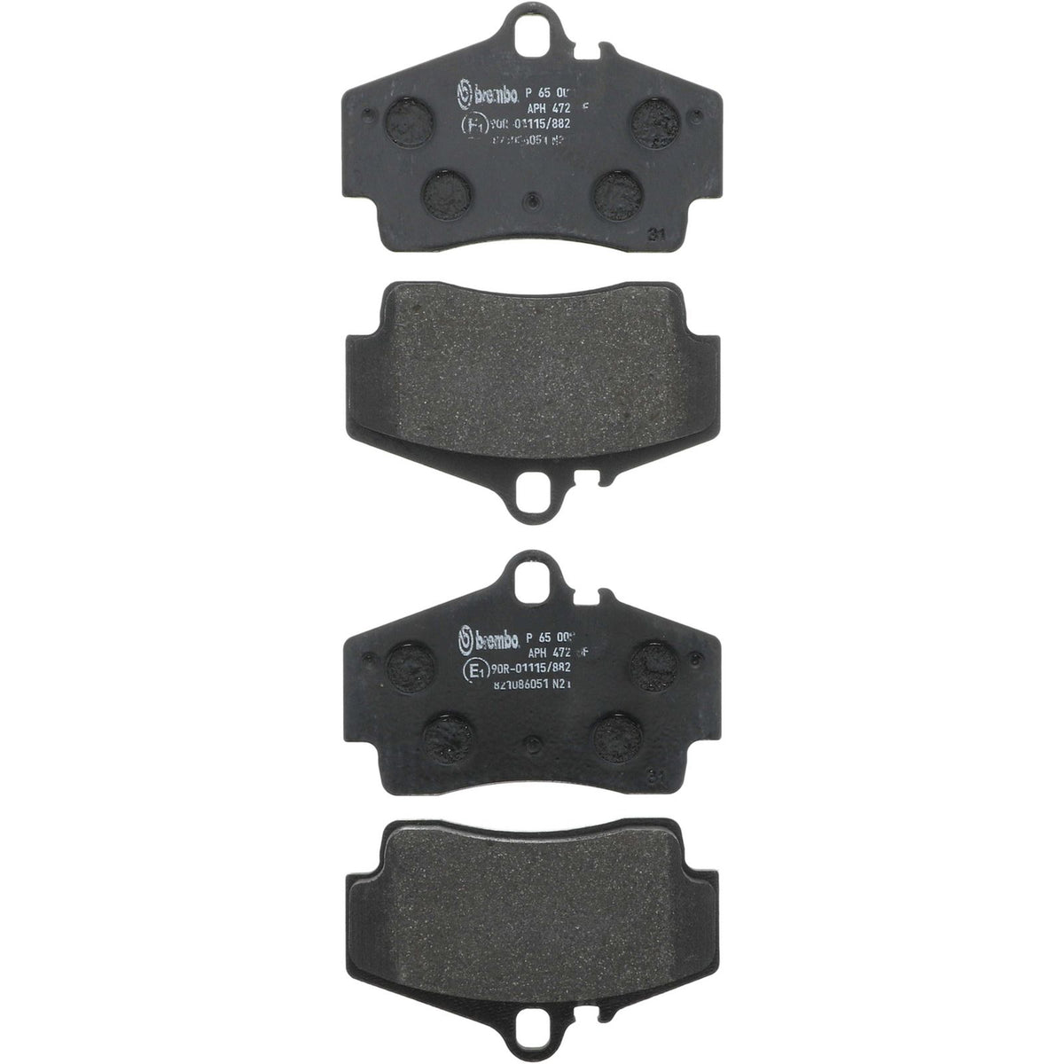 PRIME Low-Met Rear Disc Brake Pad Set - P65008_02