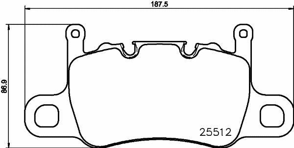 PRIME Low-Met Rear Disc Brake Pad Set - P65037_03