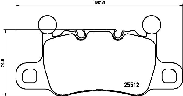 PRIME Low-Met Rear Disc Brake Pad Set - P65038_04